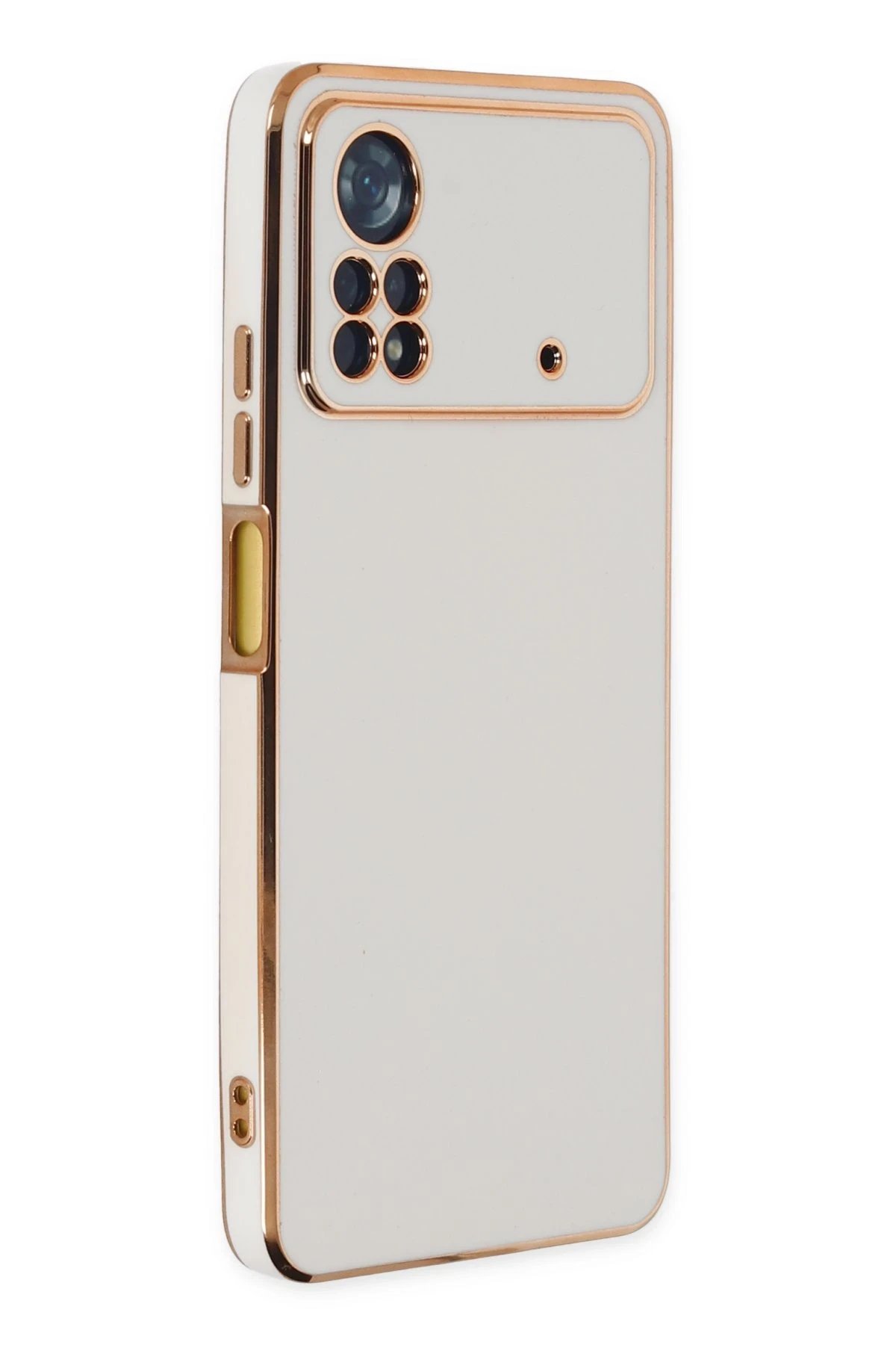 Xiaomi Poco X4 Pro 5G Kılıf Volet Silikon - Beyaz-(5796)