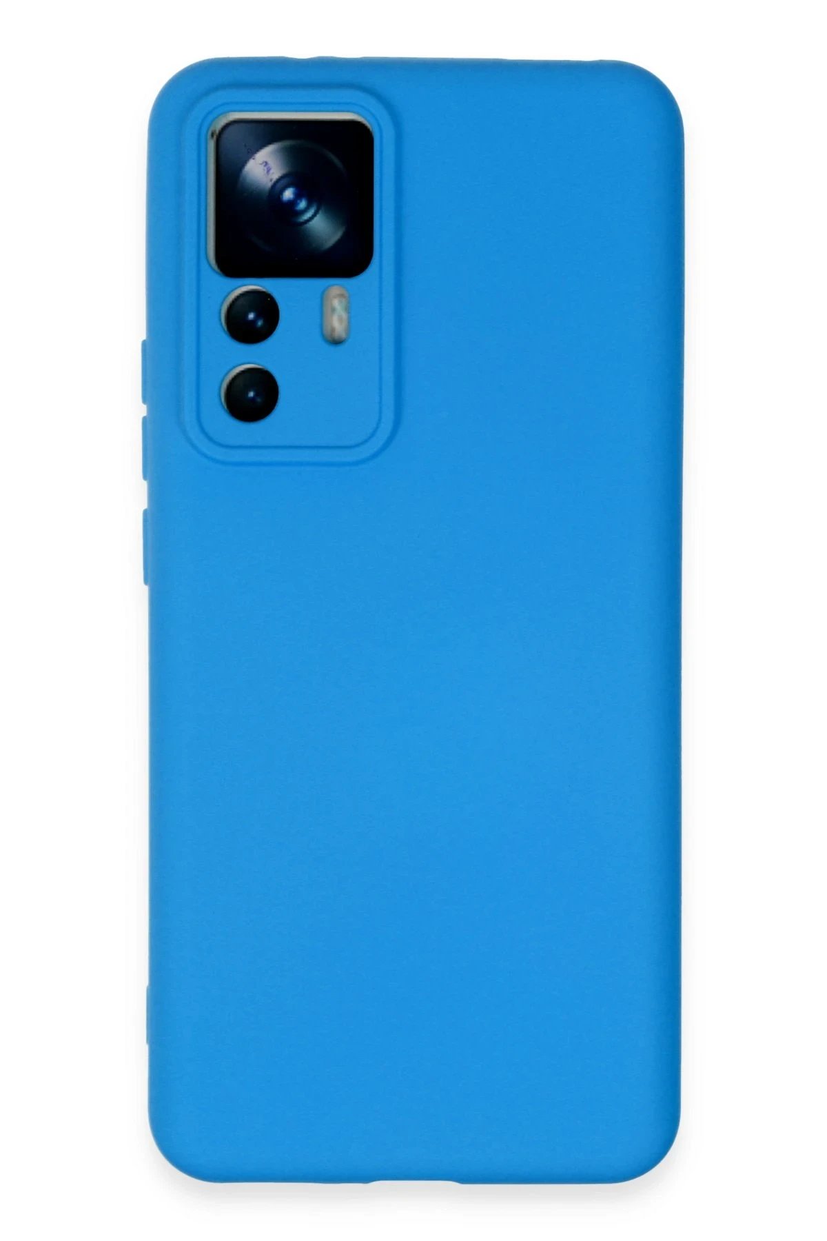 Xiaomi Mi 12T Pro Kılıf Nano içi Kadife Silikon - Mavi-(5796)