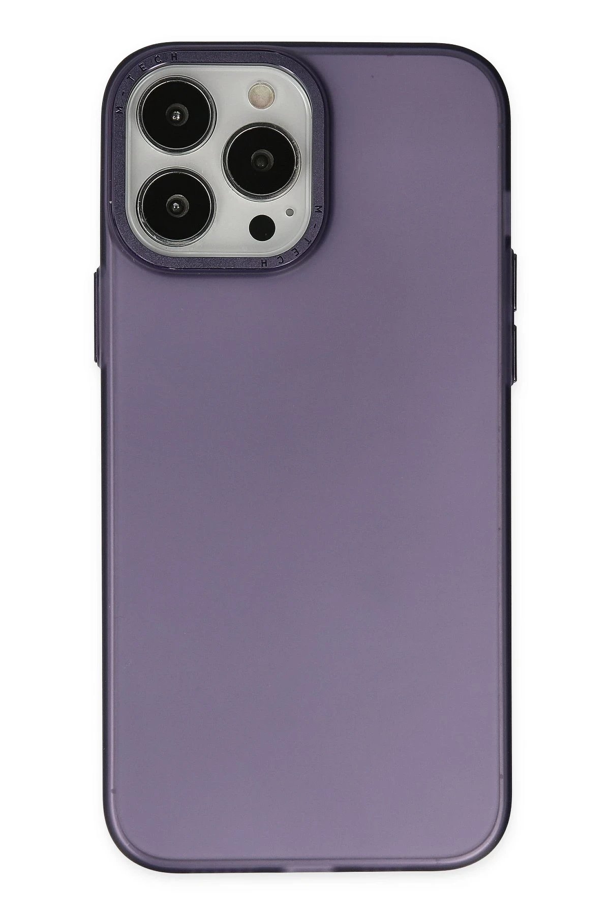iPhone 14 Pro Max Kılıf Modos Metal Kapak - Mor-(5796)