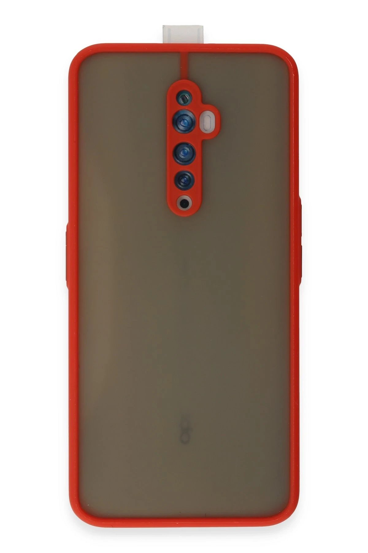 Oppo Reno 2Z Kılıf Montreal Silikon Kapak - Kırmızı-(5796)