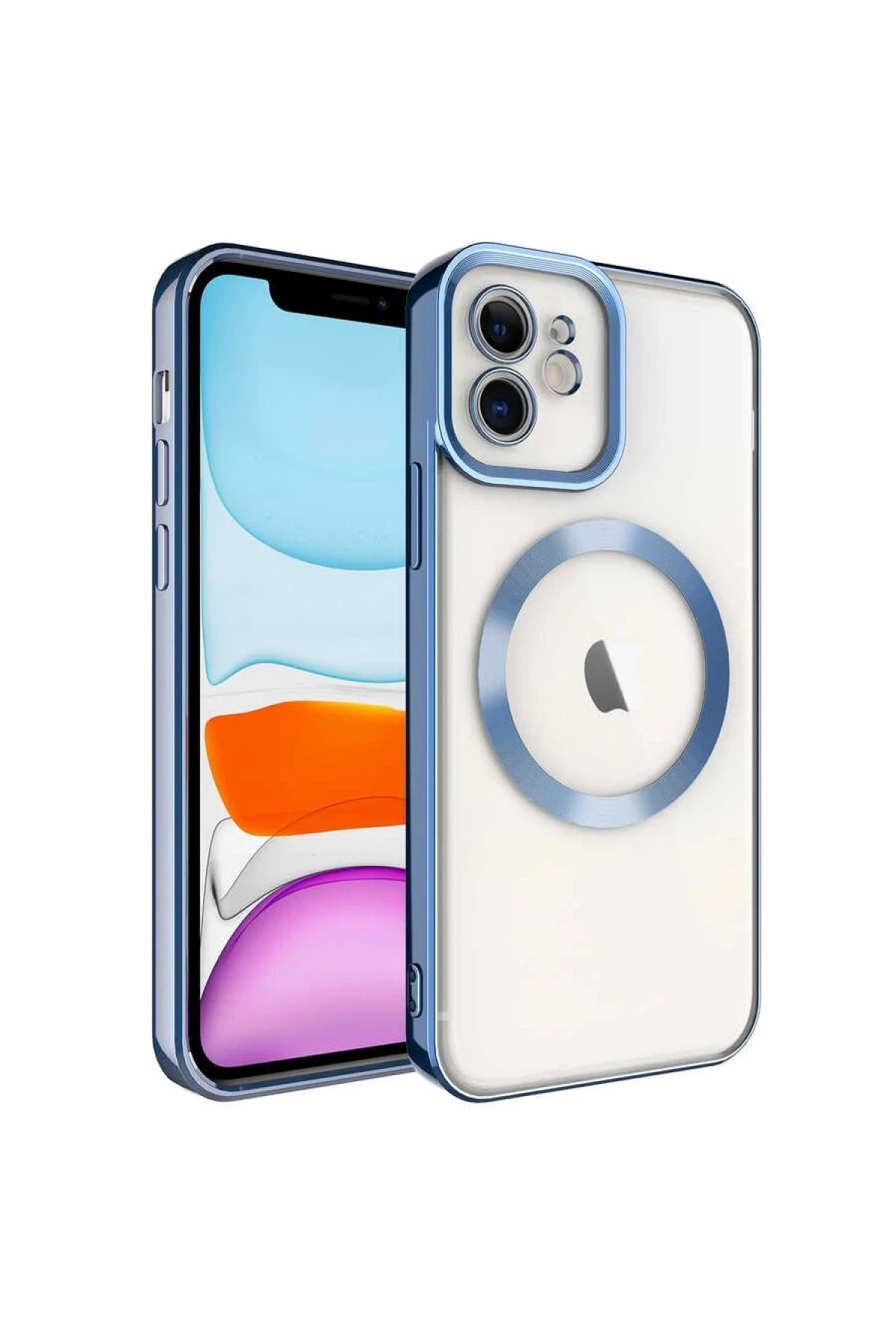 iPhone 12 Kılıf Kross Magneticsafe Kapak - Sierra Blue-(5796)