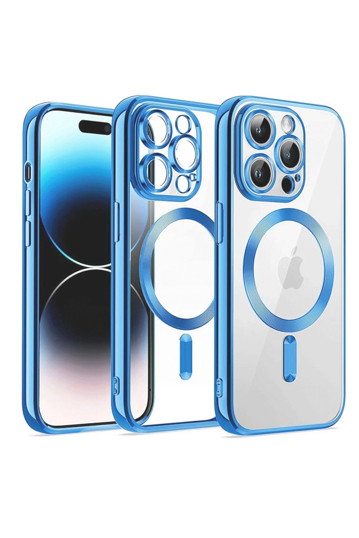 iPhone 12 Pro Kılıf Kross Magneticsafe Kapak - Sierra Blue-(5796)