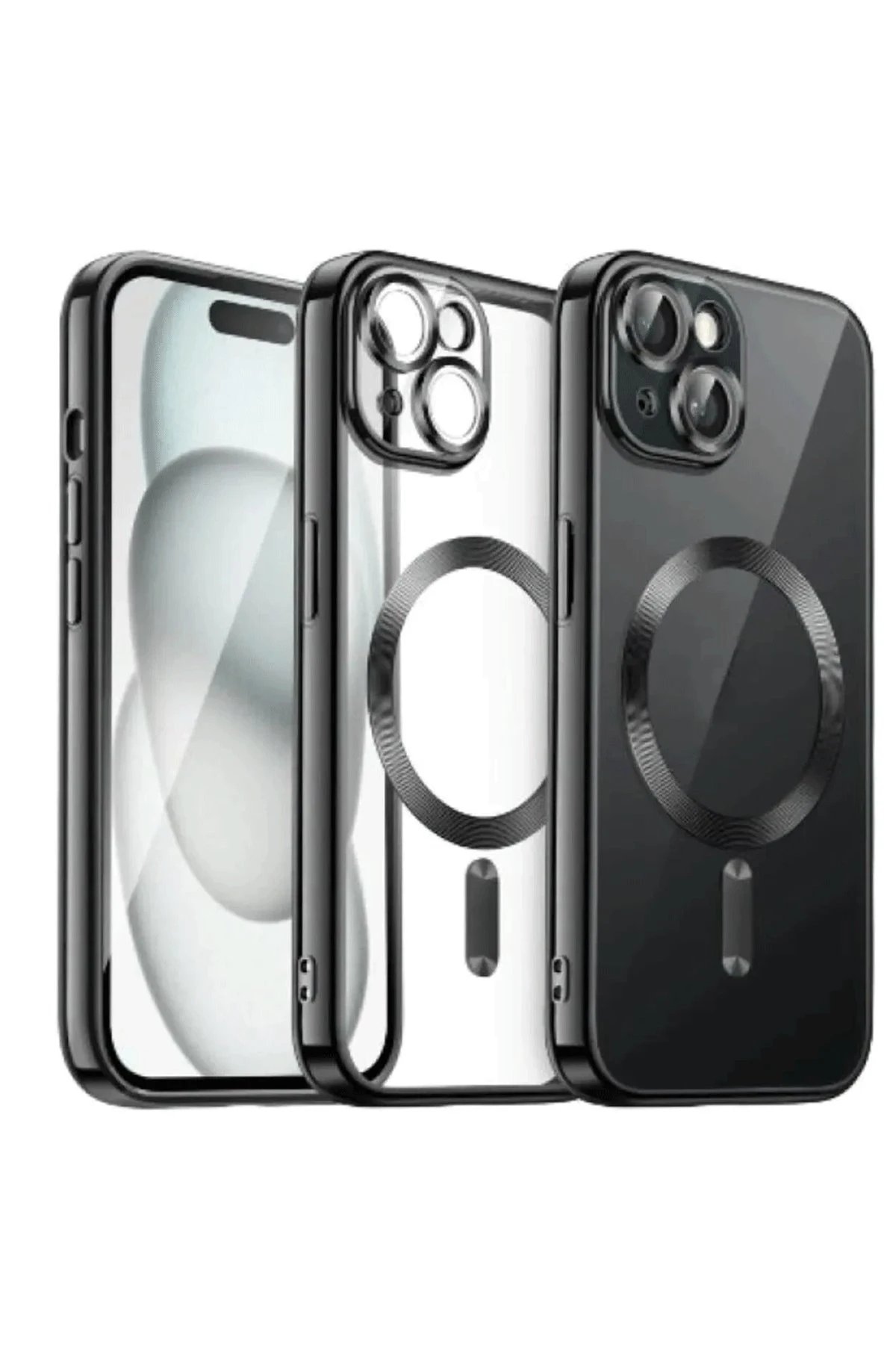 iPhone 12 Pro Max Kılıf Kross Magneticsafe Kapak - Siyah-(5796)