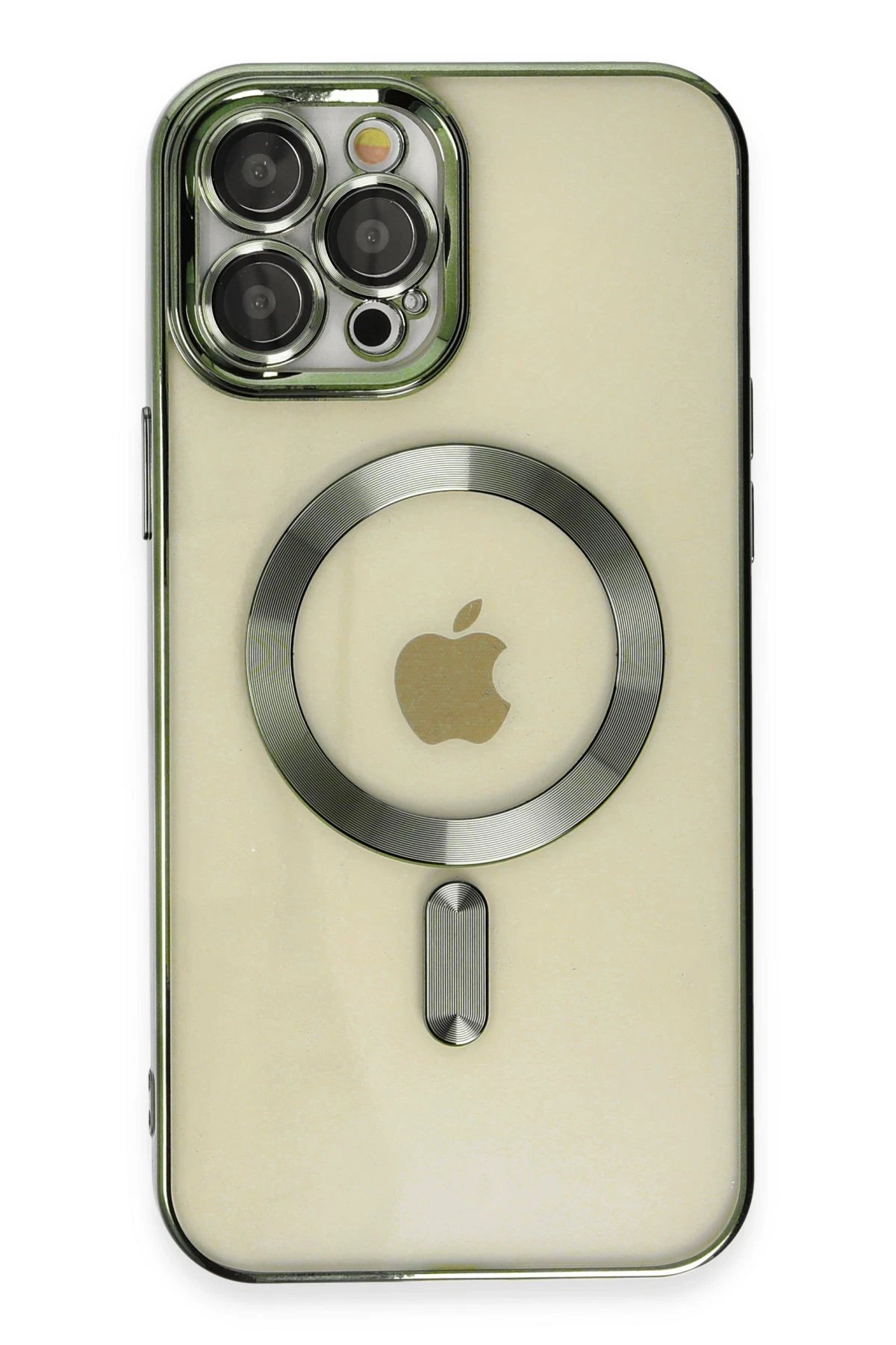 iPhone 12 Pro Max Kılıf Kross Magneticsafe Kapak - Koyu Yeşil-(5796)