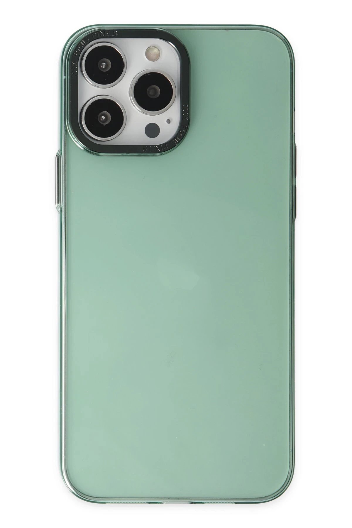 iPhone 13 Pro Kılıf Anka PC Sert Metal Kapak - Yeşil-(5796)
