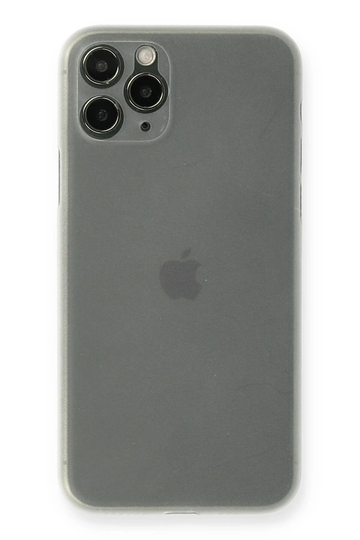 iPhone 11 Pro Max Kılıf PP Ultra İnce Kapak - Beyaz-(5796)