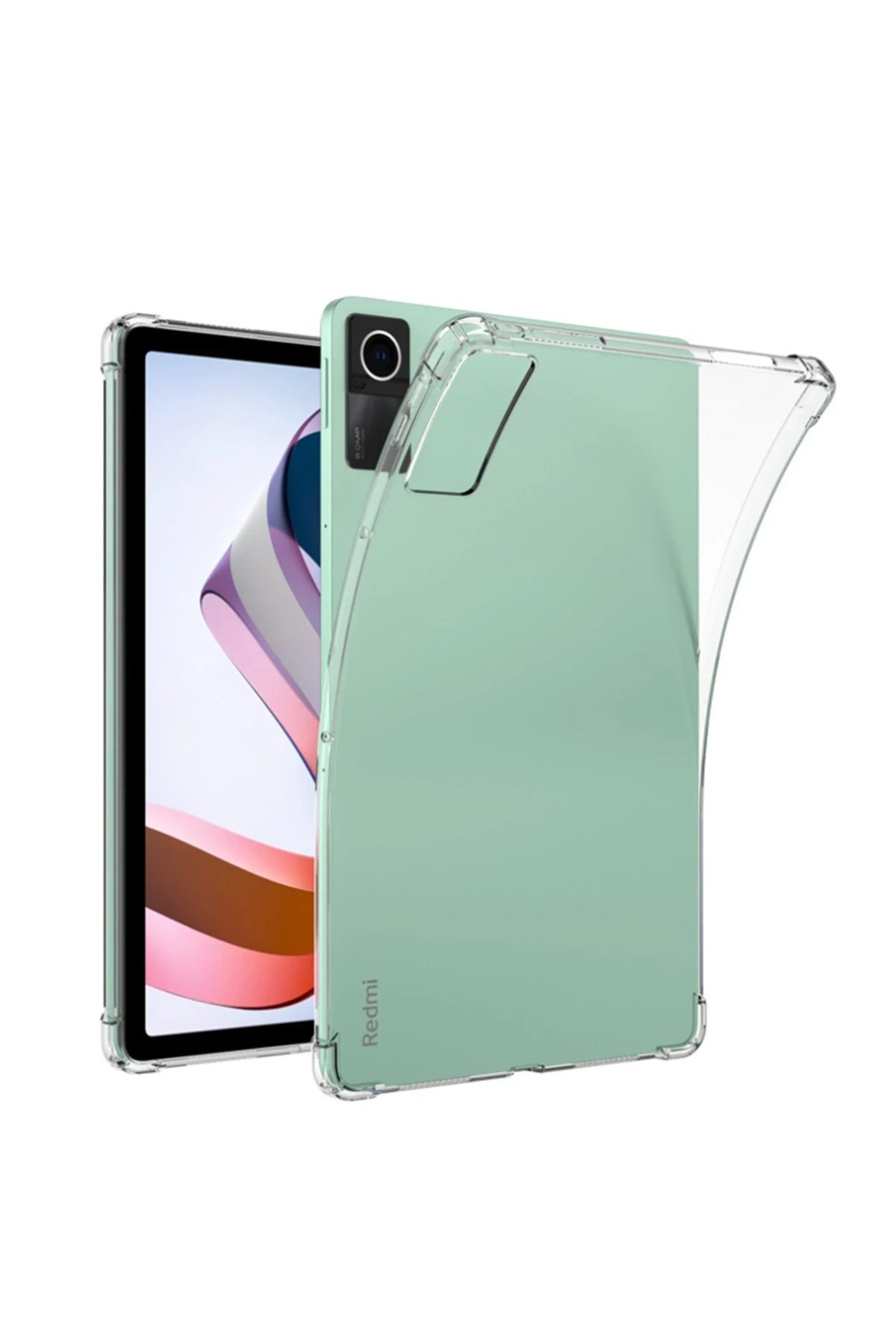 Xiaomi Redmi Pad Kılıf Anti Şeffaf Tablet Silikon - Şeffaf-(5796)