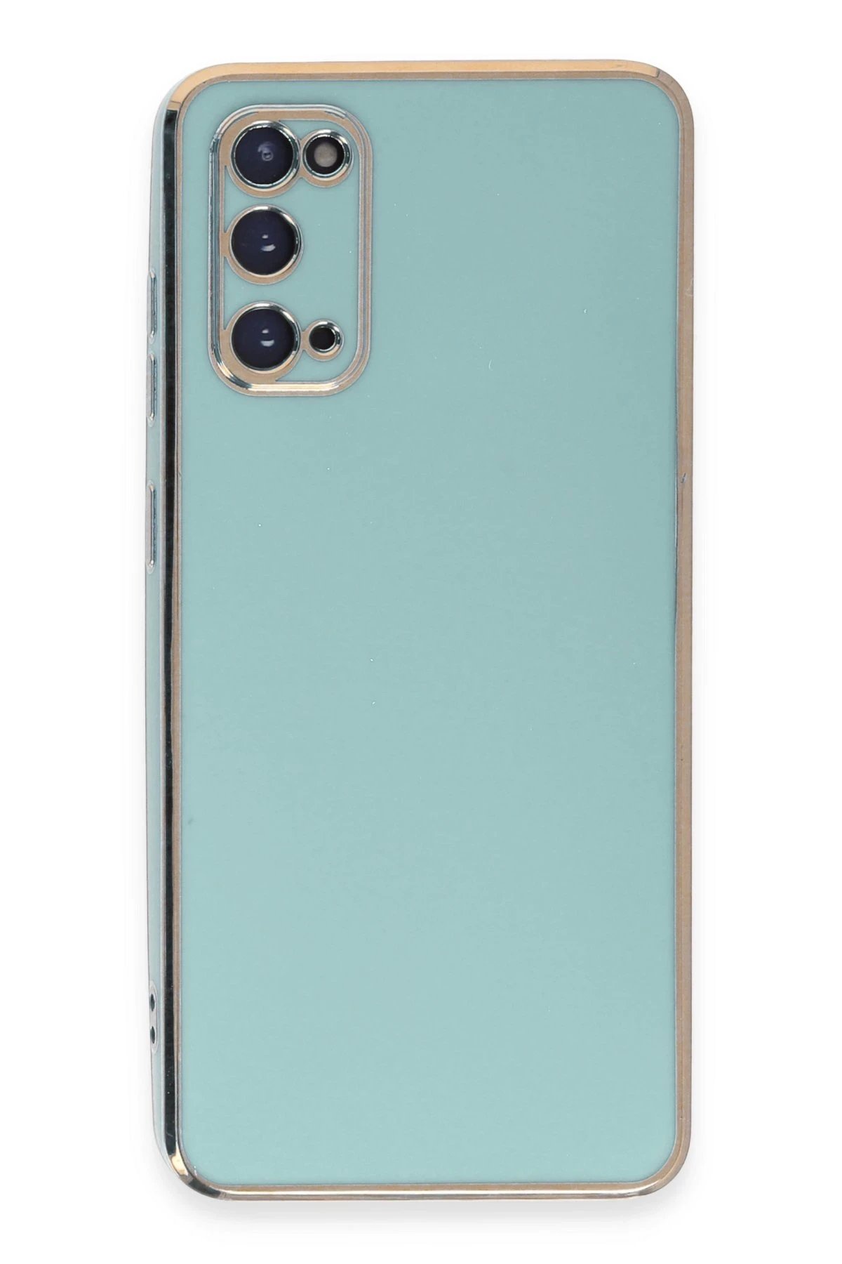 Samsung Galaxy S20 Kılıf Volet Silikon - Açık Yeşil-(5796)