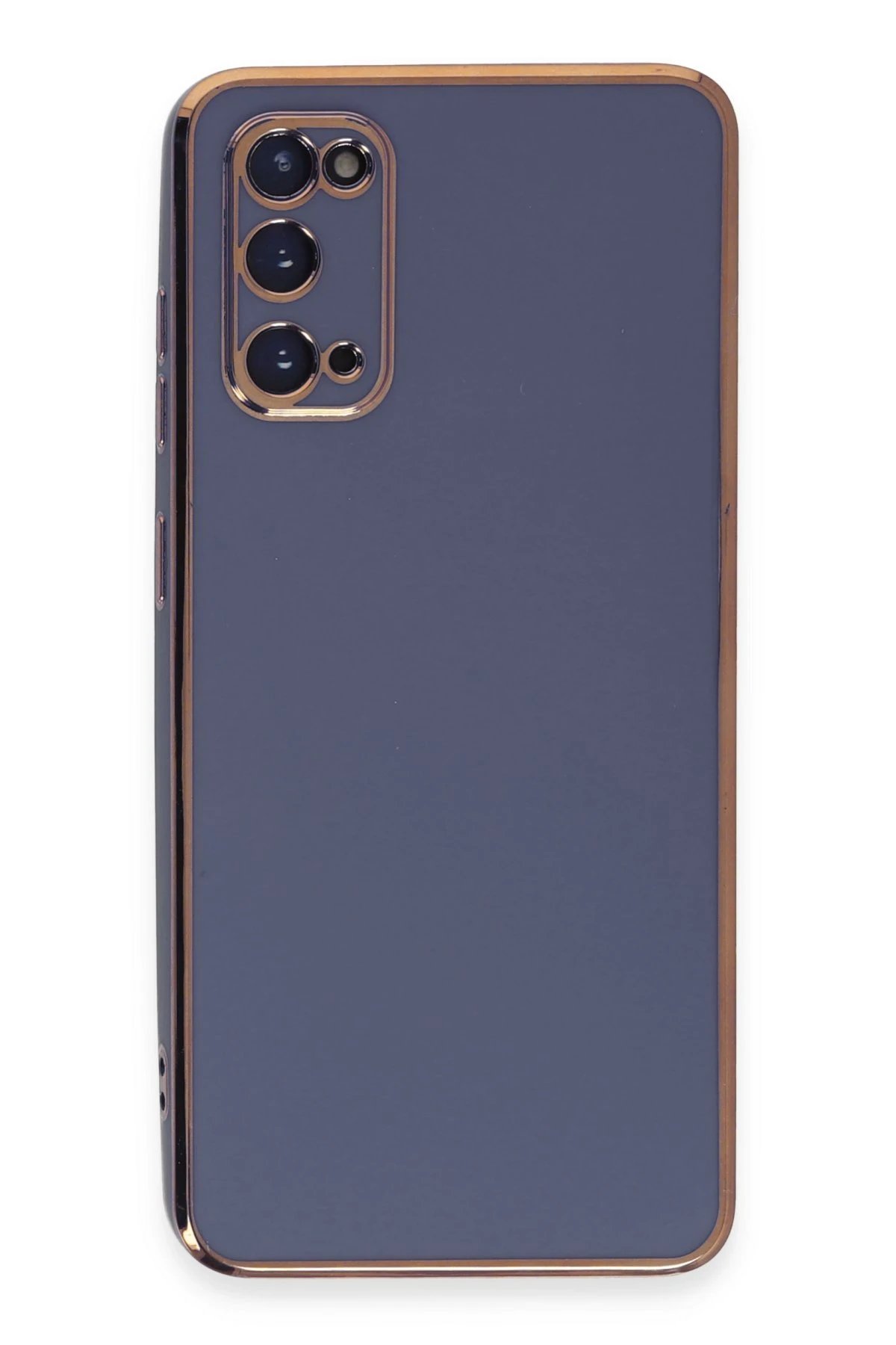 Samsung Galaxy S20 Kılıf Volet Silikon - Mavi-(5796)