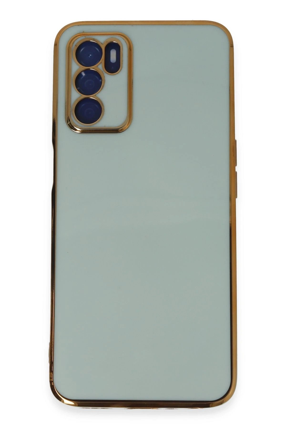 Oppo A16 Kılıf Volet Silikon - Açık Yeşil-(5796)