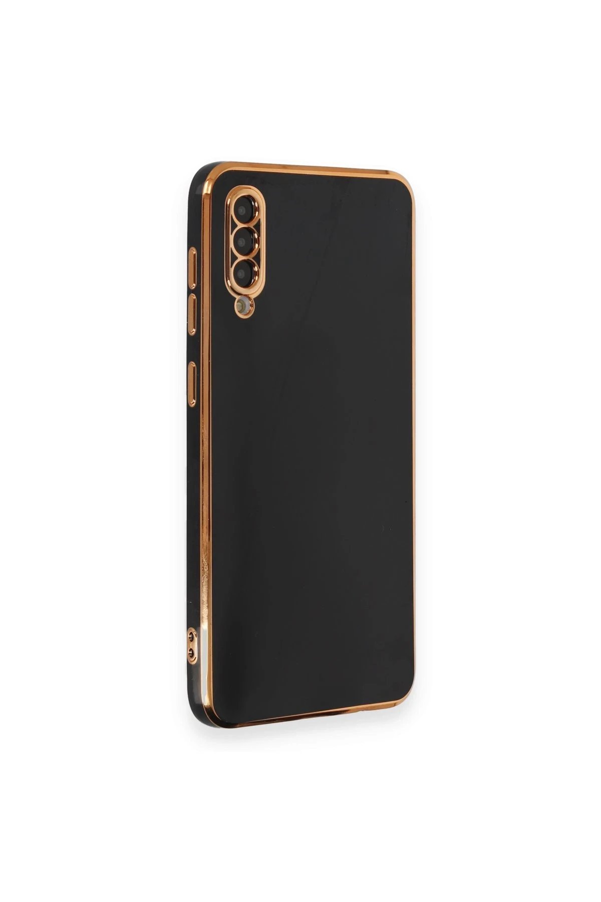 Samsung Galaxy A70 Kılıf Volet Silikon - Siyah-(5796)