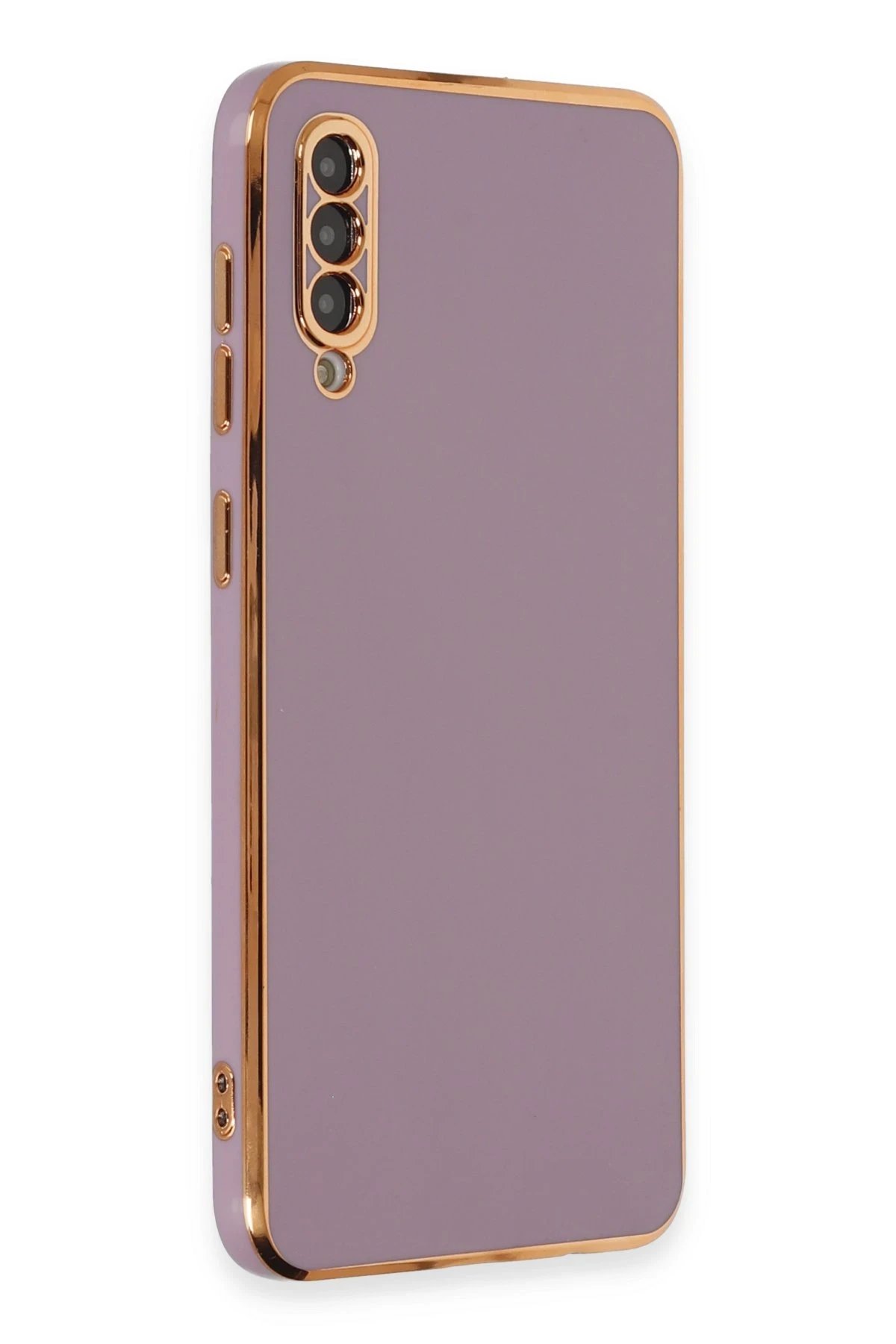 Samsung Galaxy A50 Kılıf Volet Silikon - Mor-(5796)