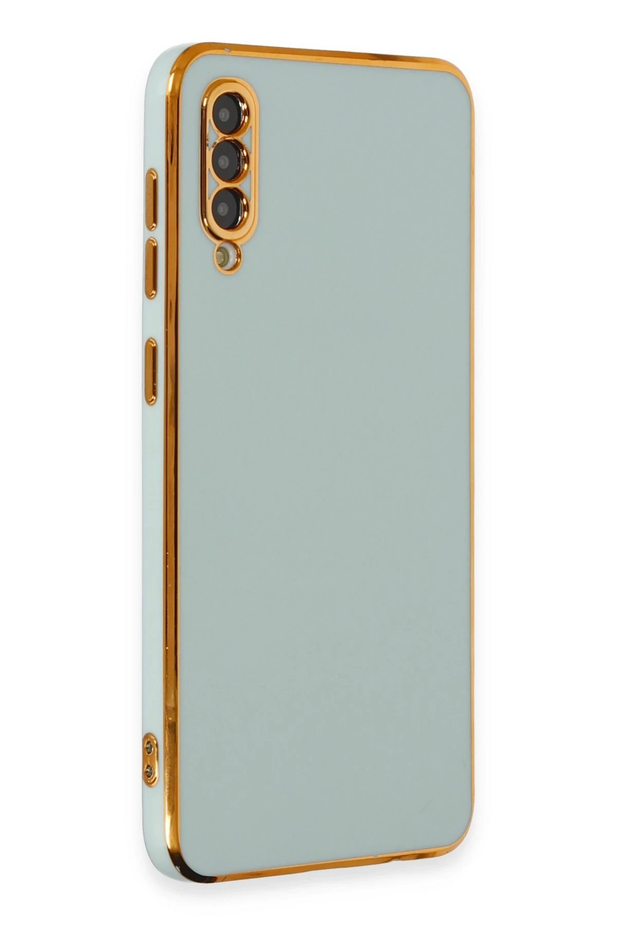 Samsung Galaxy A50 Kılıf Volet Silikon - Açık Yeşil-(5796)