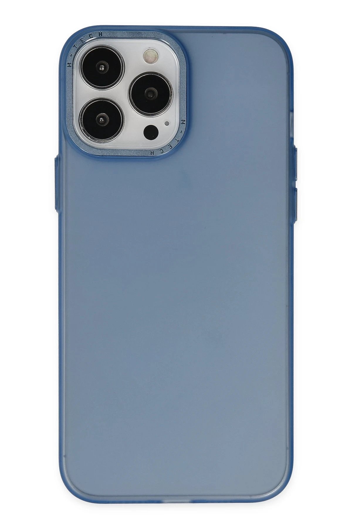 iPhone 14 Pro Kılıf Modos Metal Kapak - Lacivert-(5796)