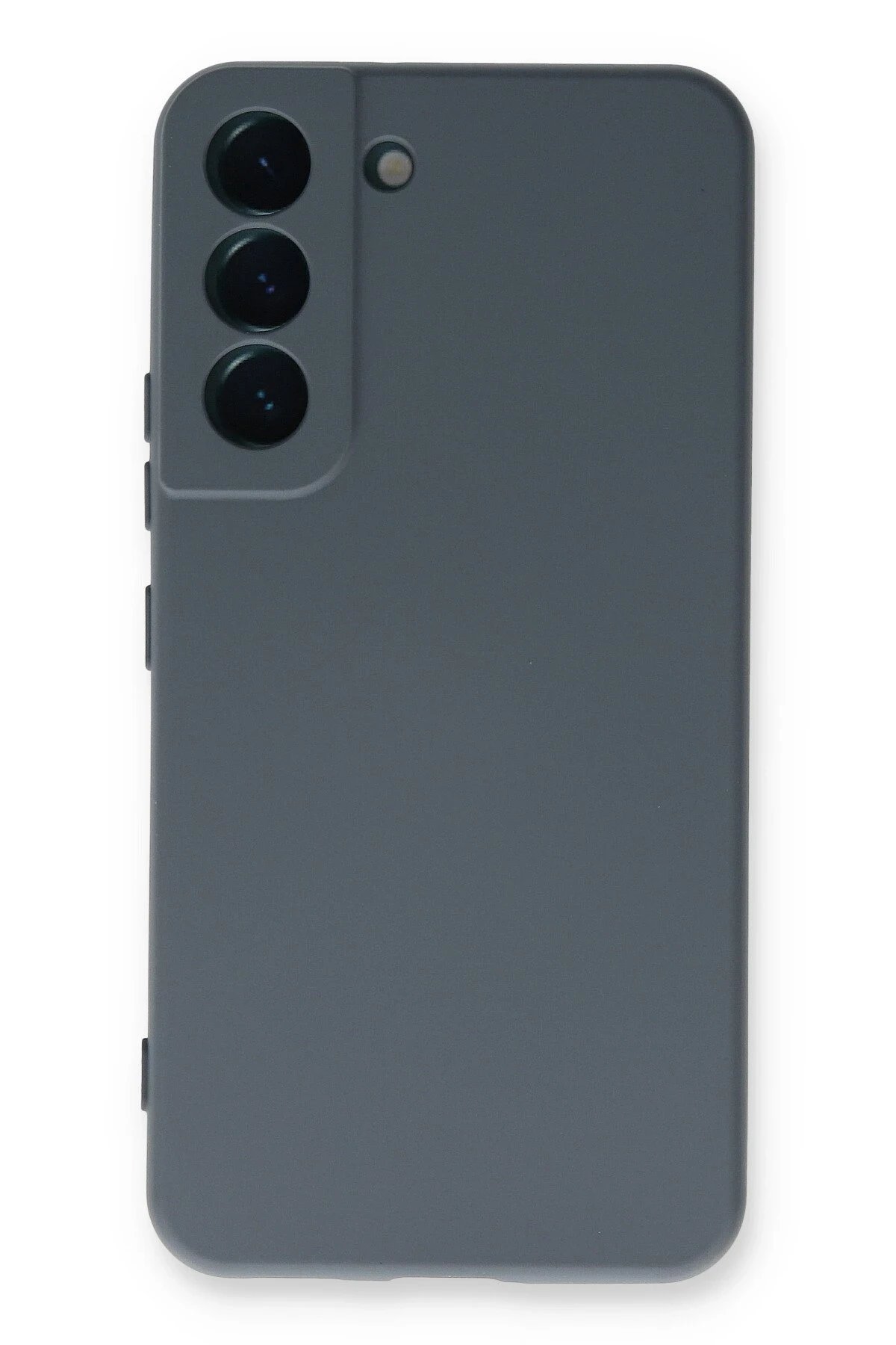 Samsung Galaxy S23 Kılıf Nano içi Kadife Silikon - Gri-(5796)