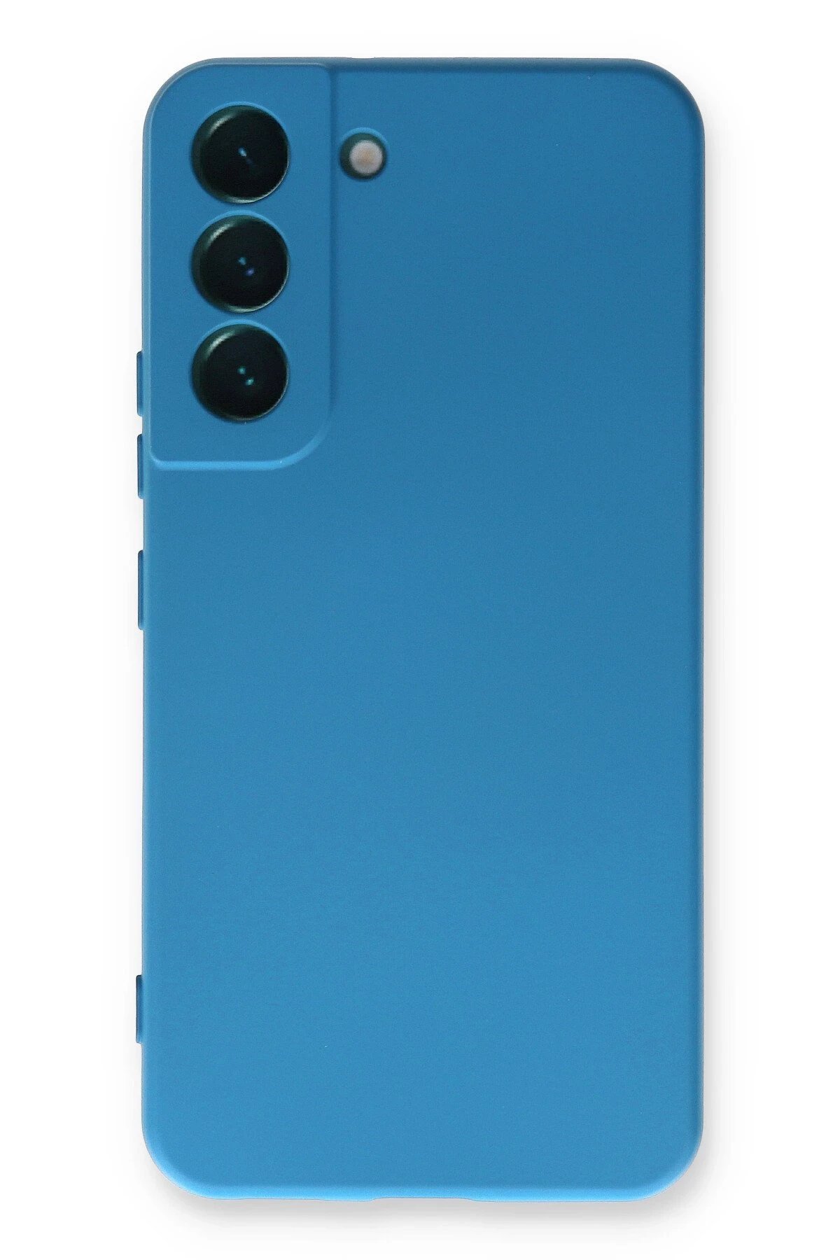 Samsung Galaxy S23 Plus Kılıf Nano içi Kadife Silikon - Mavi-(5796)