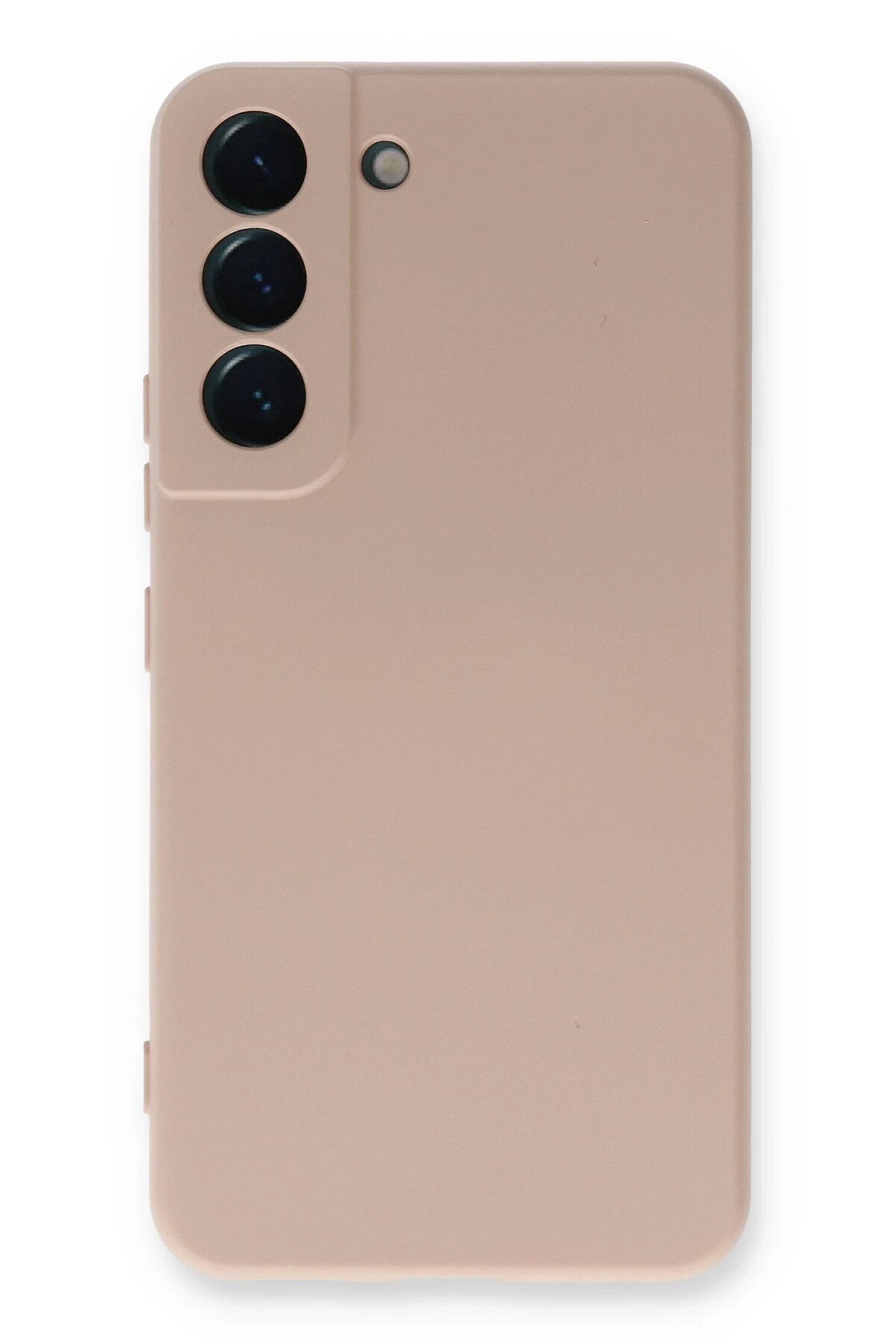 Samsung Galaxy S23 Plus Kılıf Nano içi Kadife Silikon - Pudra-(5796)