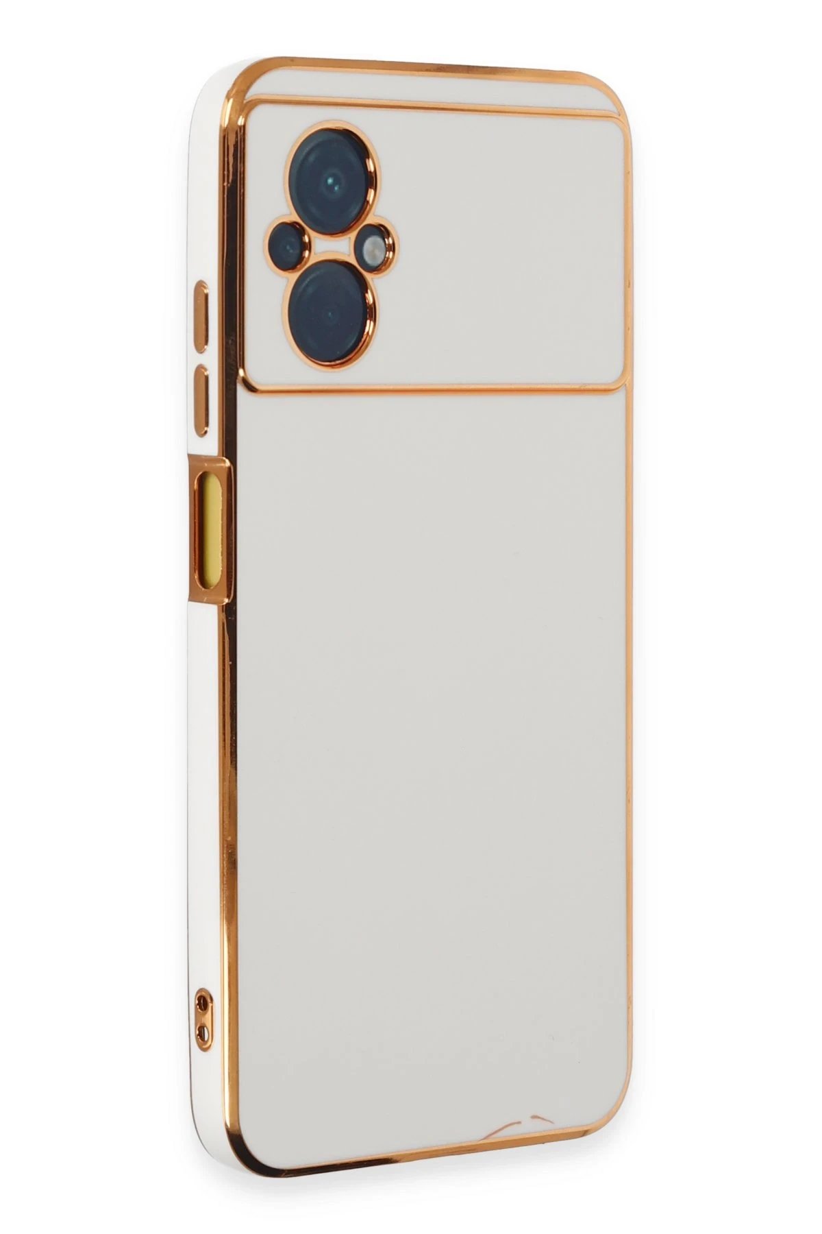 Xiaomi Poco M5 Kılıf Volet Silikon - Beyaz-(5796)