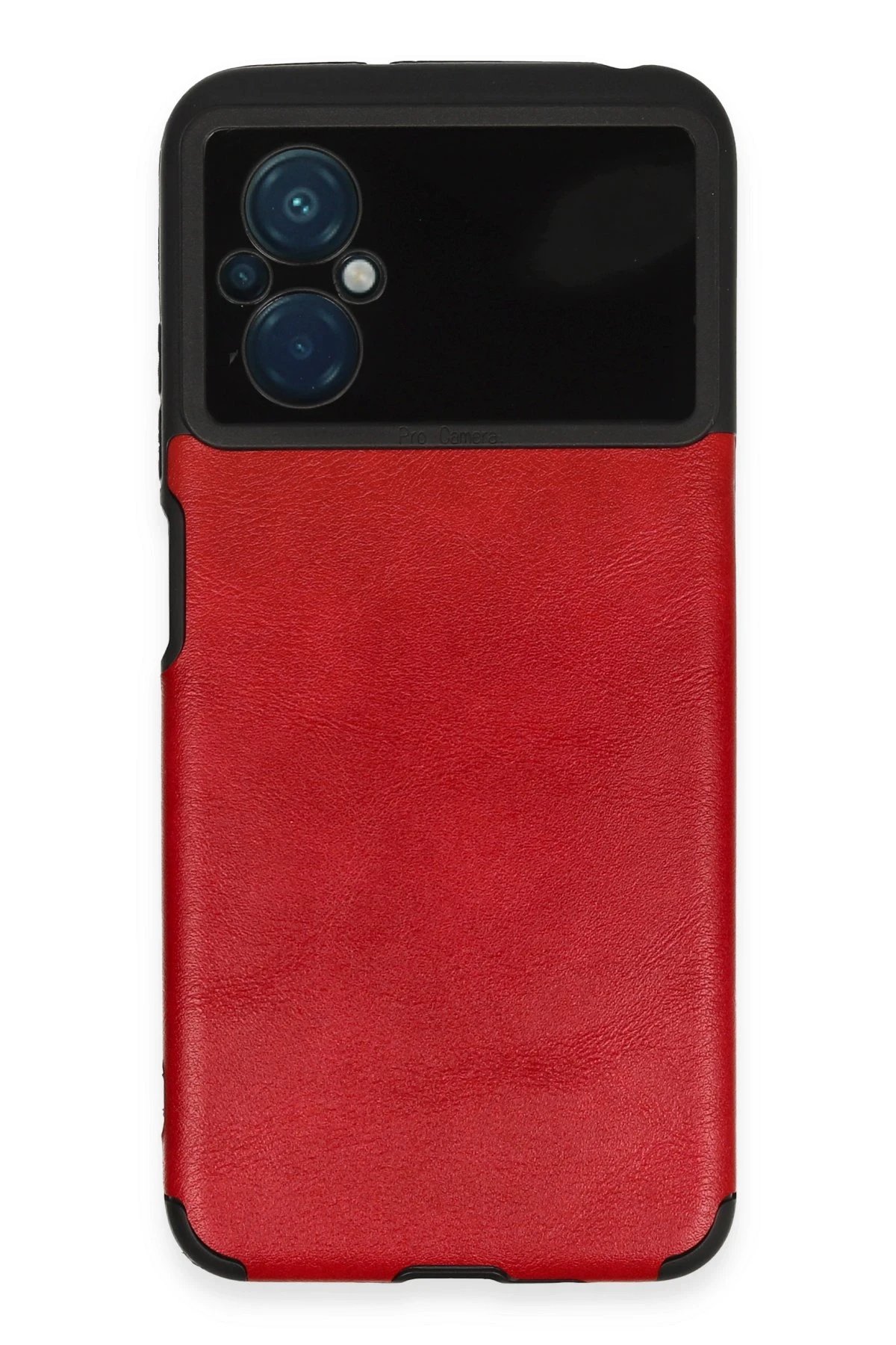 Xiaomi Poco M5 Kılıf Loop Deri Silikon - Kırmızı-(5796)