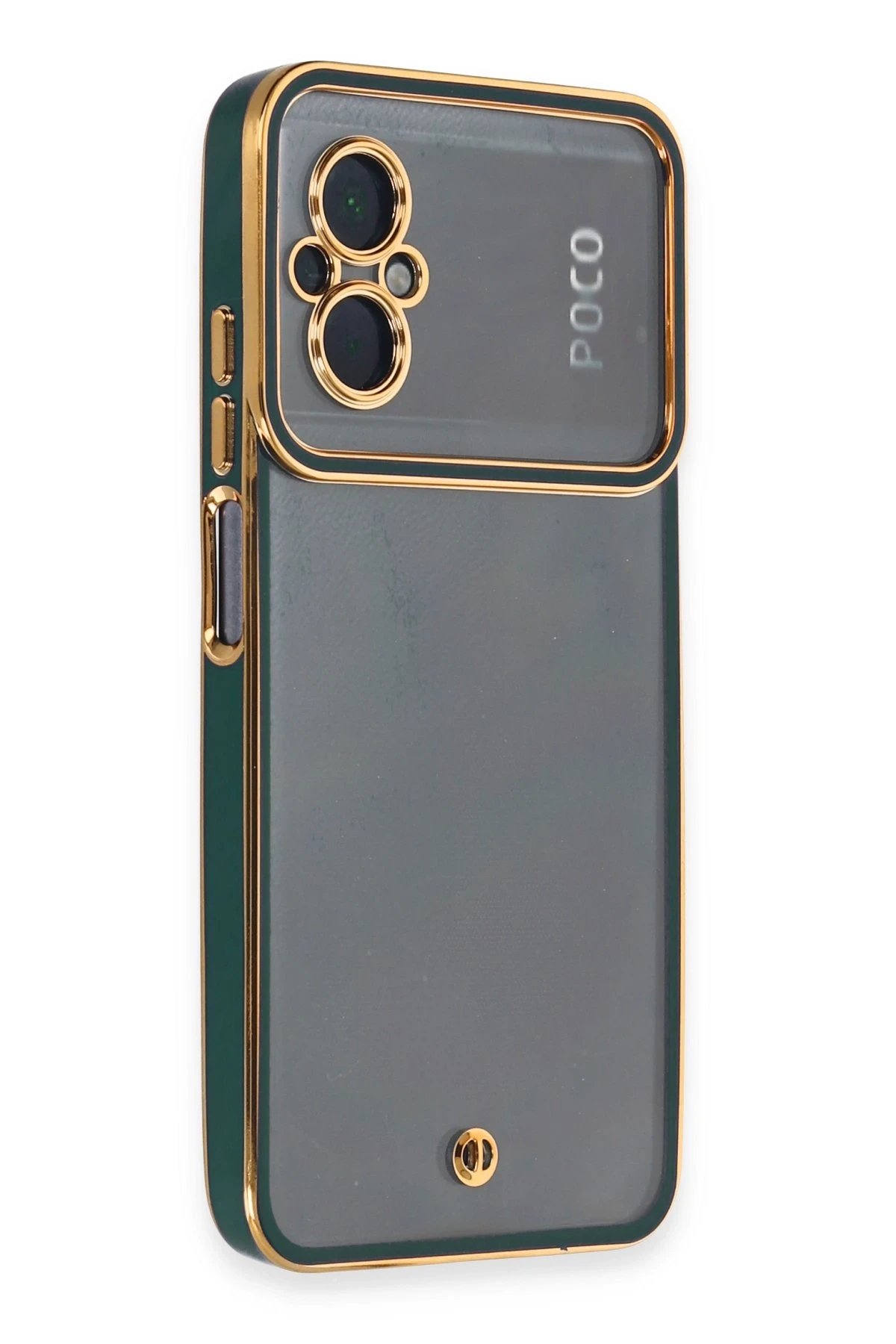 Xiaomi Poco M5 Kılıf Liva Lens Silikon - Yeşil-(5796)