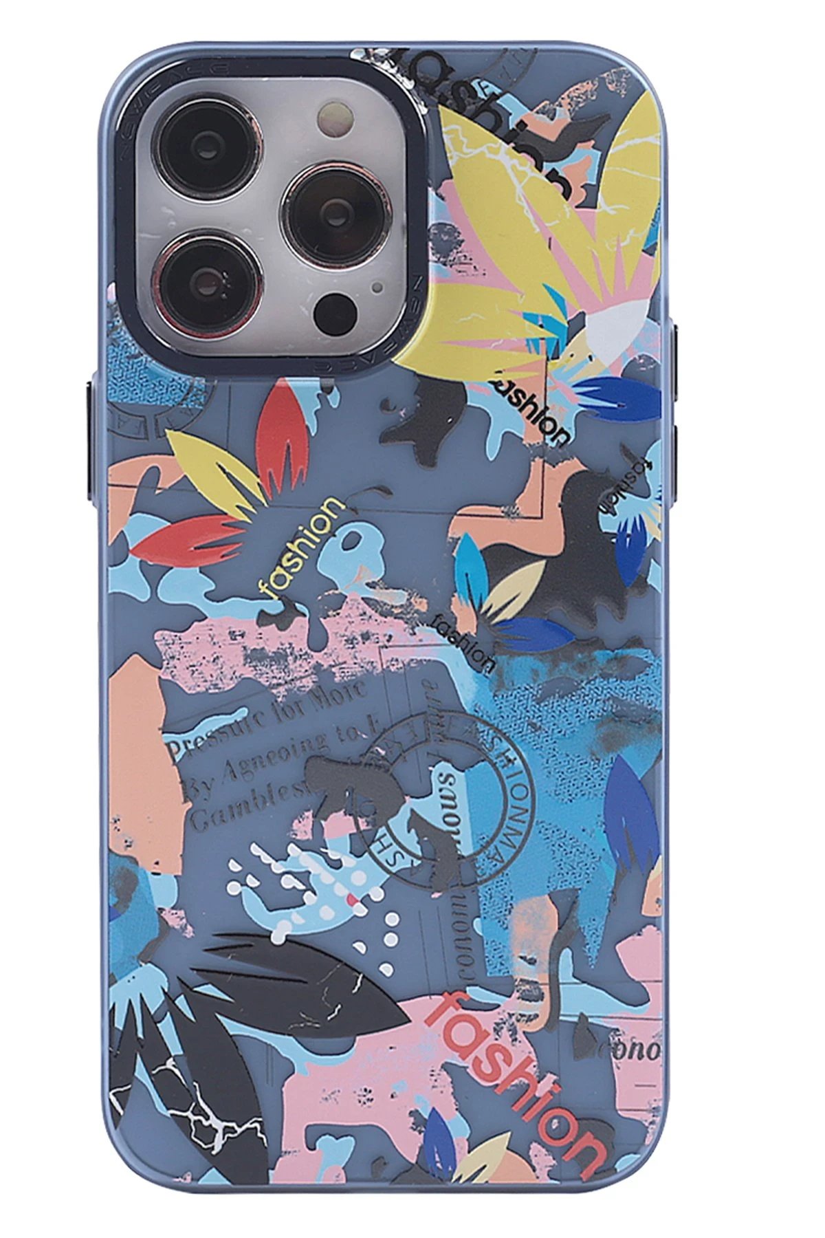 iPhone 14 Pro Max Kılıf Prada Desenli Kapak - Prada Pembe - 1-(5796)