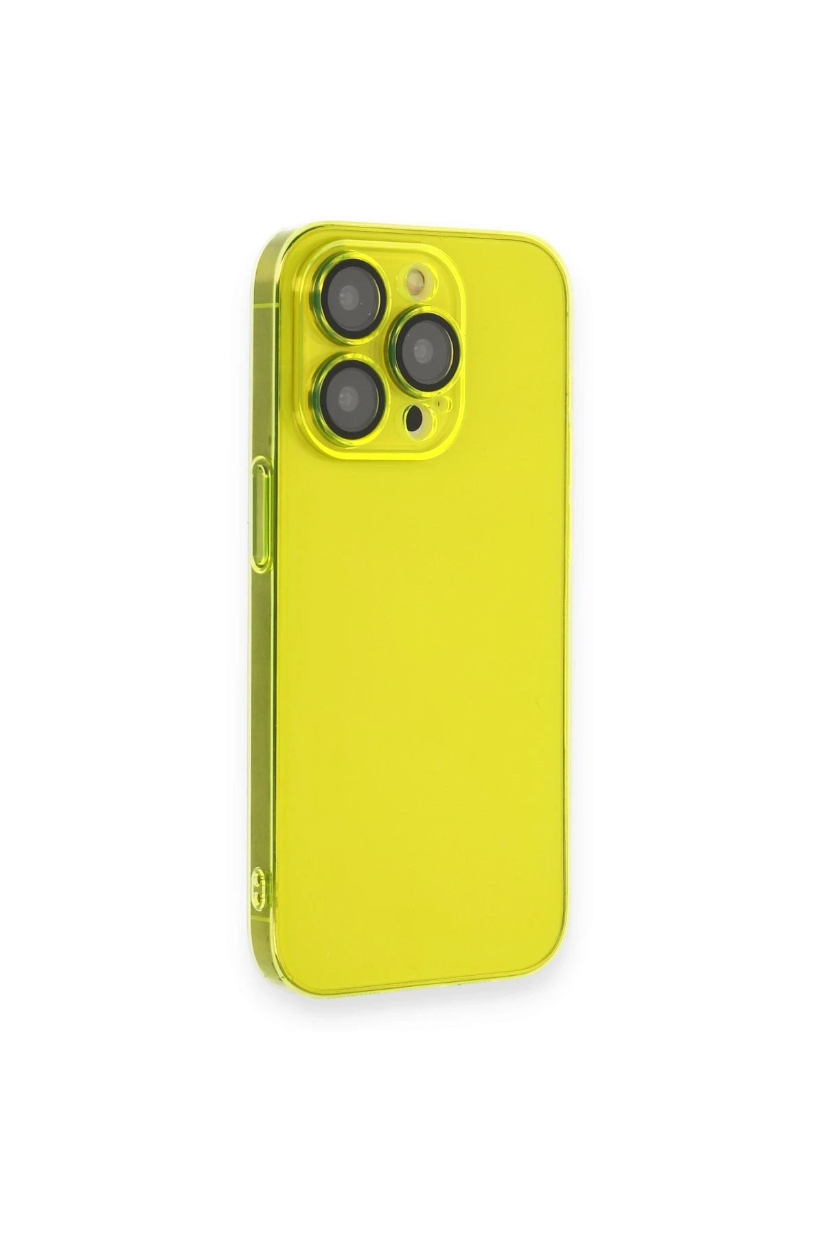 iPhone 13 Pro Kılıf Armada Lensli Kapak - Sarı-(5796)