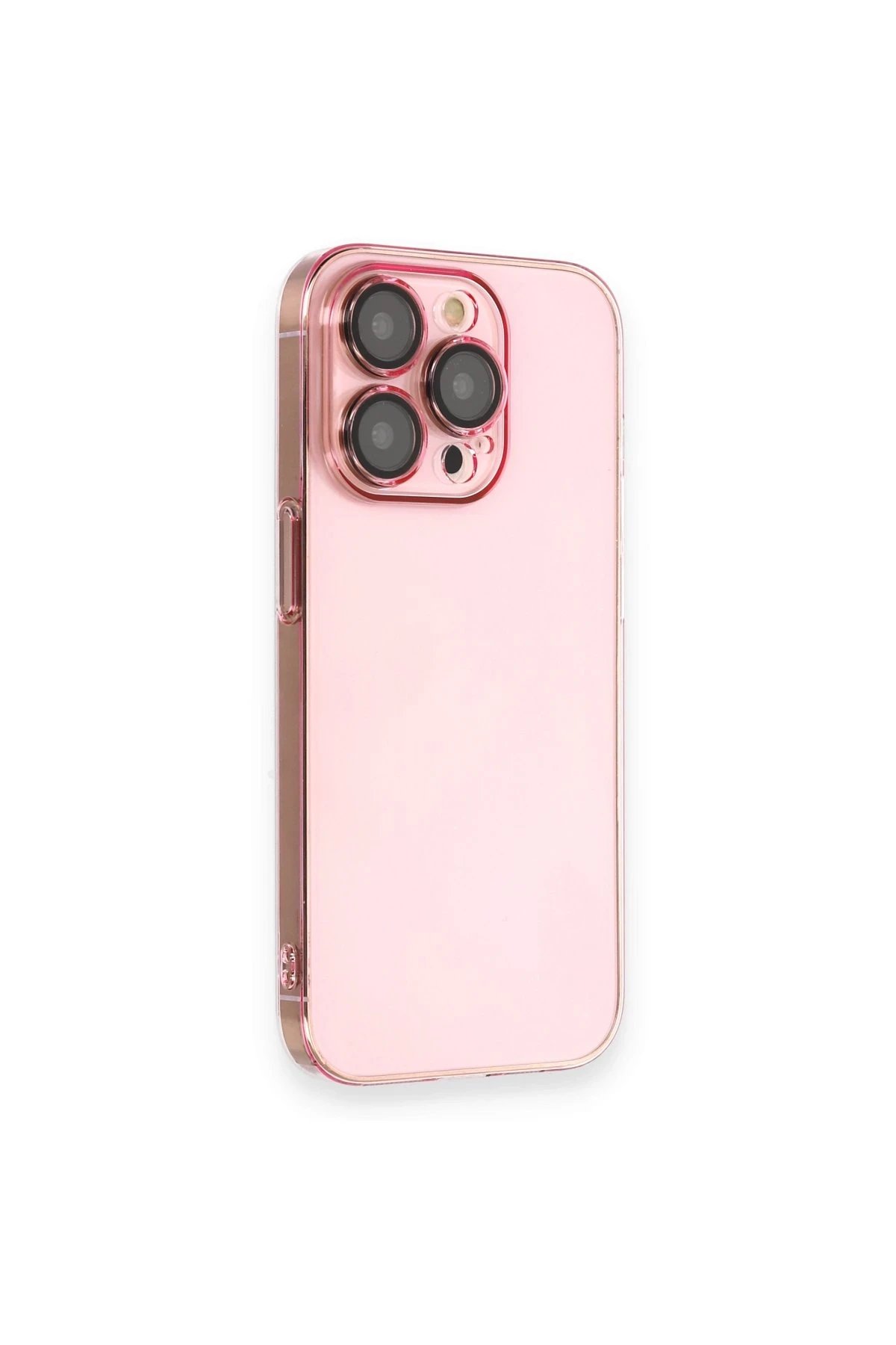 iPhone 14 Pro Kılıf Armada Lensli Kapak - Rose Gold-(5796)