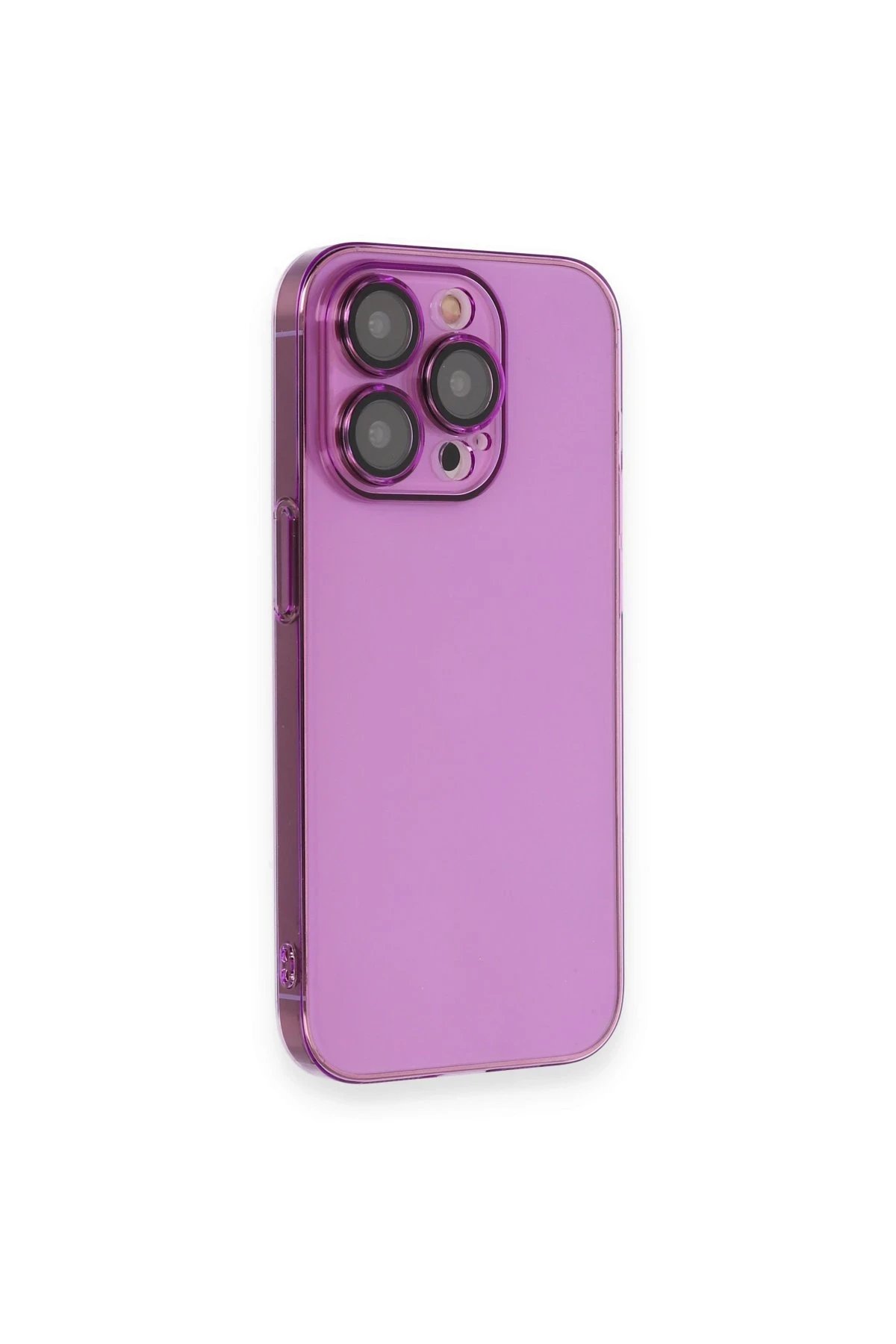 iPhone 14 Pro Max Kılıf Armada Lensli Kapak - Mor-(5796)