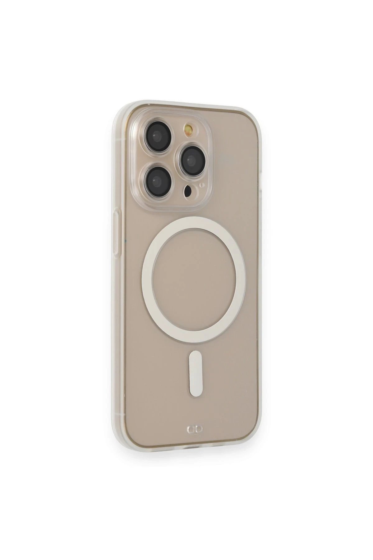 iPhone 14 Pro Kılıf Grand Magneticsafe Kapak - Şeffaf-(5796)