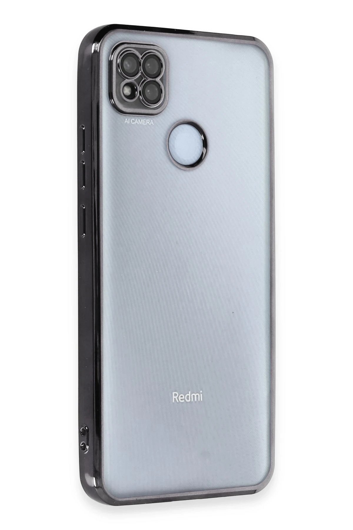 Xiaomi Redmi 9C Kılıf Lensli Silikon - Siyah-(5796)