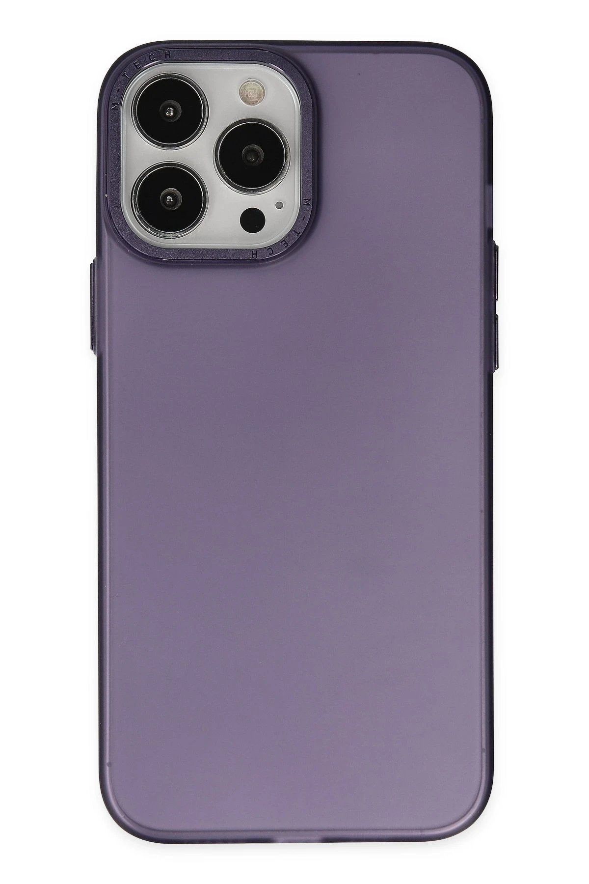 iPhone 13 Pro Kılıf Modos Metal Kapak - Derin Mor-(5796)