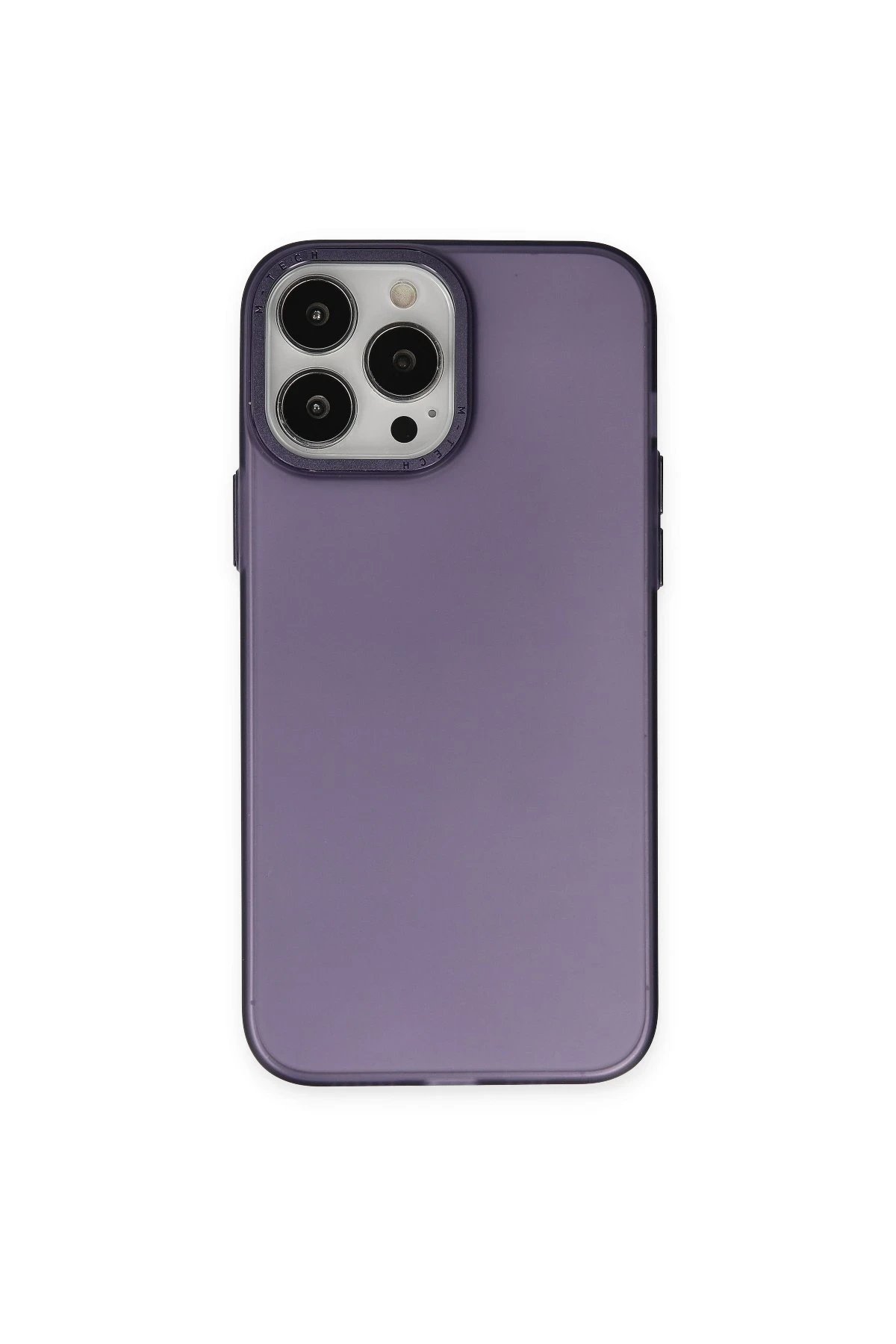 iPhone 14 Pro Max Kılıf Modos Metal Kapak - Derin Mor-(5796)