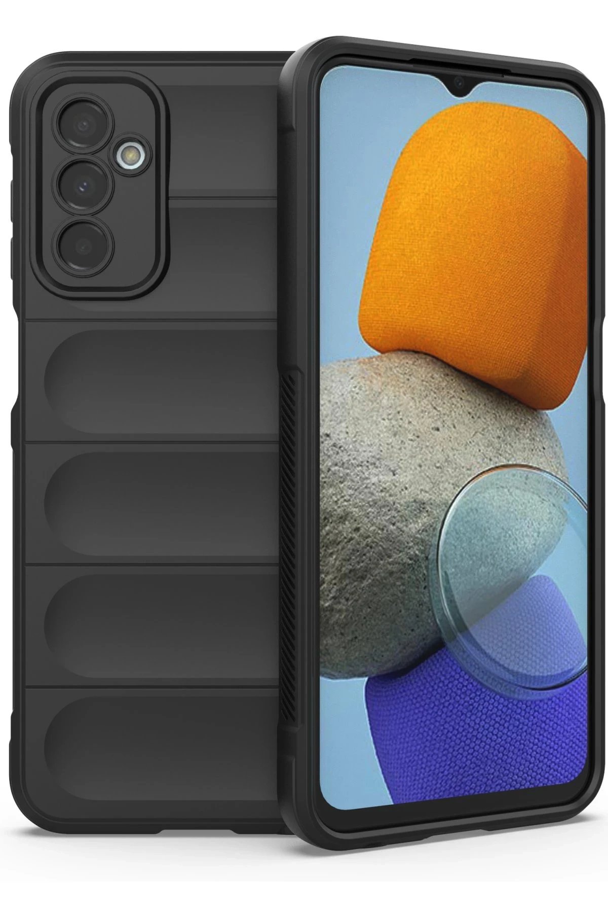 Samsung Galaxy M23 Kılıf Optimum Silikon - Siyah-(5796)