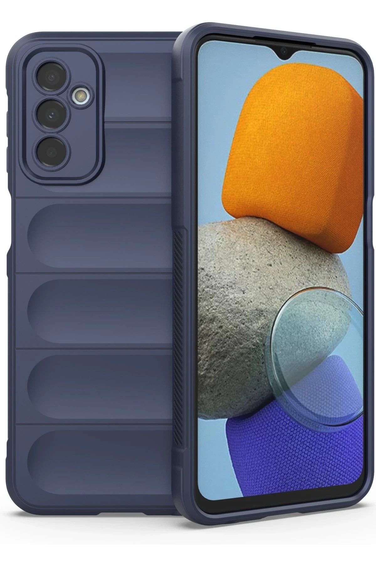 Samsung Galaxy M23 Kılıf Optimum Silikon - Lacivert-(5796)