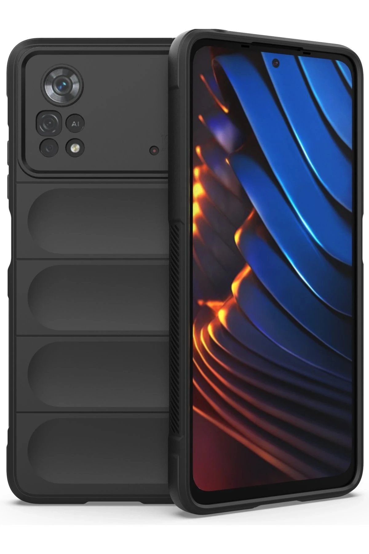 Xiaomi Poco X4 Pro 5G Kılıf Optimum Silikon - Siyah-(5796)