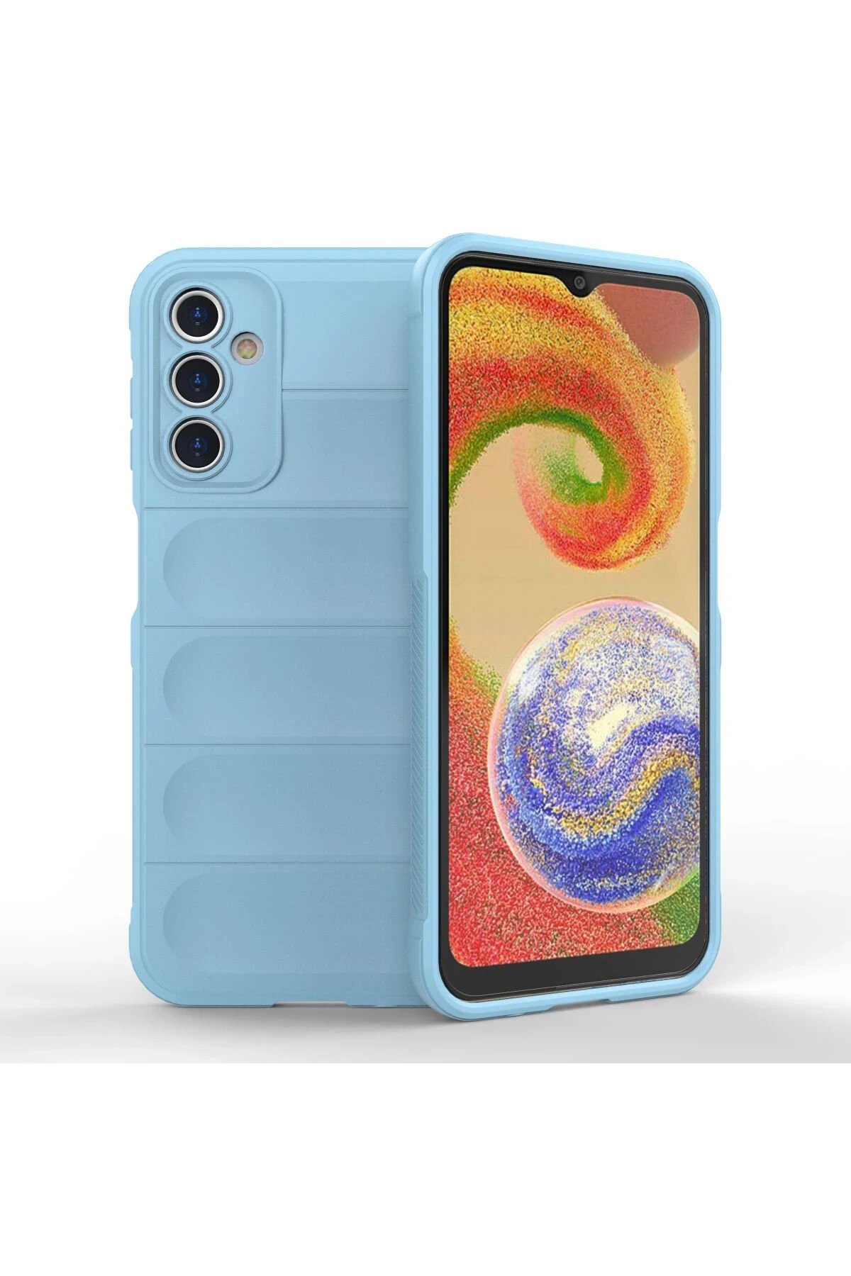 Samsung Galaxy A14 4G Kılıf Optimum Silikon - Sky Blue-(5796)