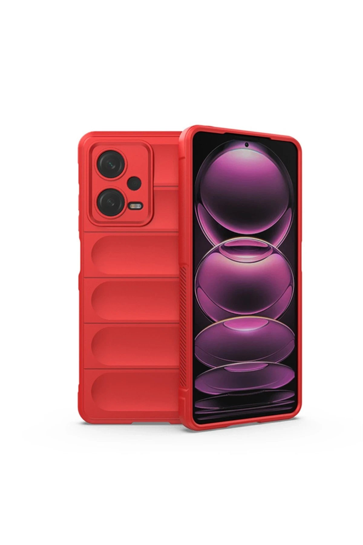 Xiaomi Redmi Note 12 4G Kılıf Optimum Silikon - Kırmızı-(5796)