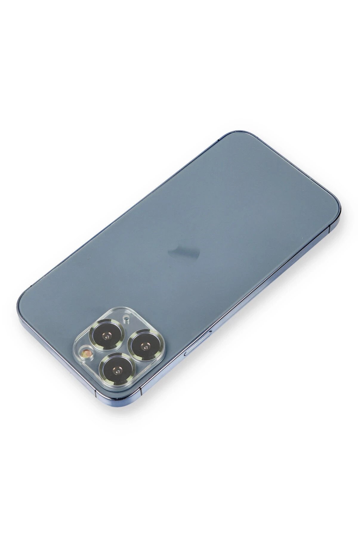 iPhone 11 Pro Max Metal Kamera Lens Koruma Cam - Koyu Yeşil-(5796)