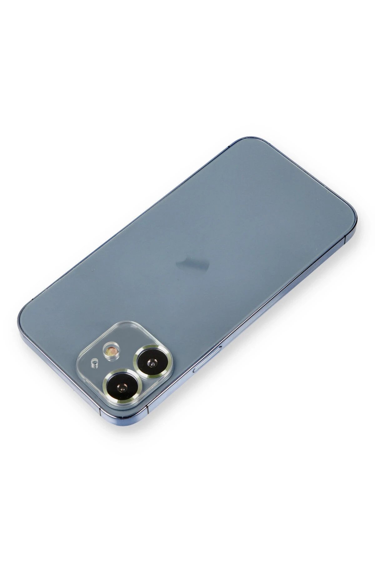iPhone 12 Mini Metal Kamera Lens Koruma Cam - Açık Yeşil-(5796)