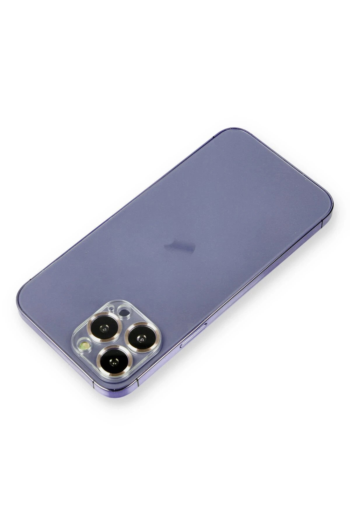 iPhone 12 Pro Metal Kamera Lens Koruma Cam - Gold-(5796)