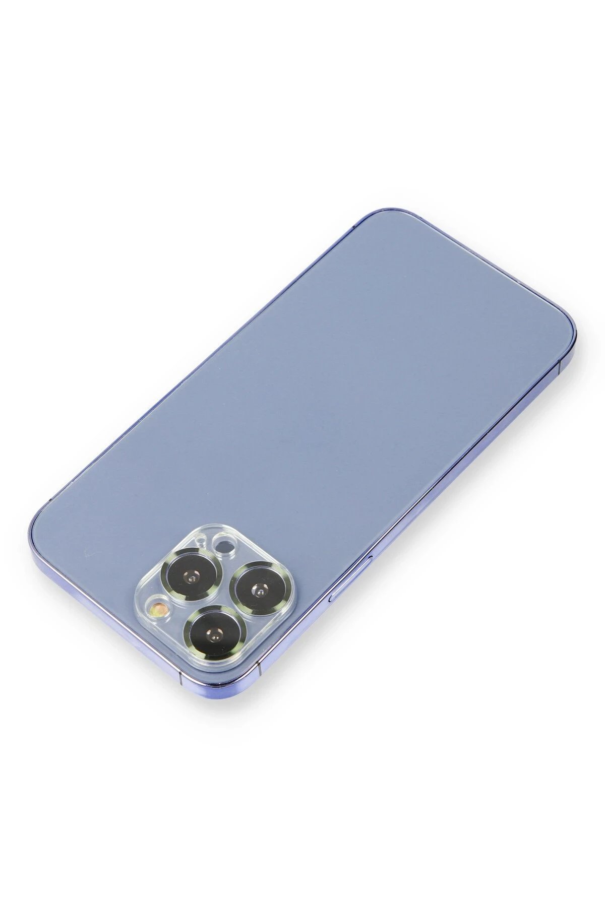 iPhone 13 Pro Max Metal Kamera Lens Koruma Cam - Koyu Yeşil-(5796)