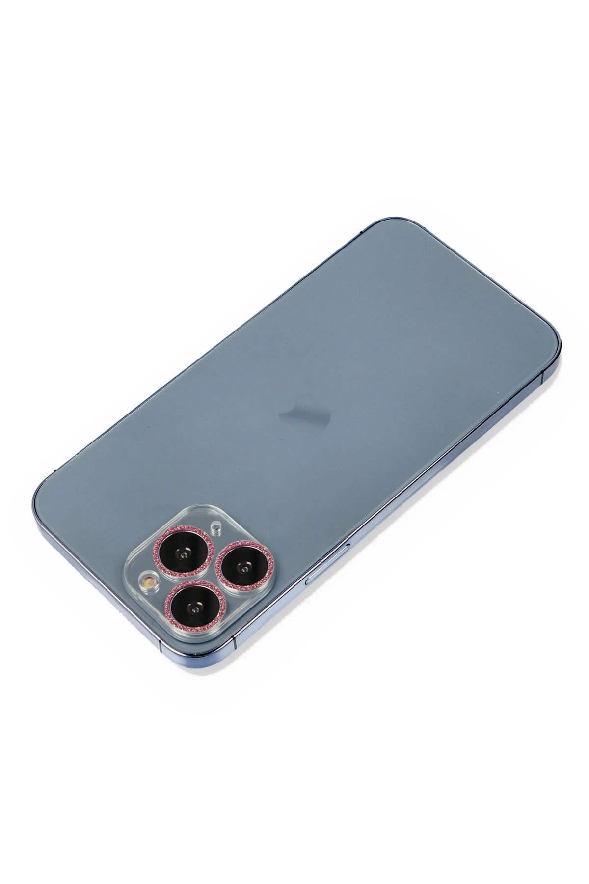 iPhone 11 Pro Max Shine Kamera Lens Koruma Cam - Pembe-(5796)