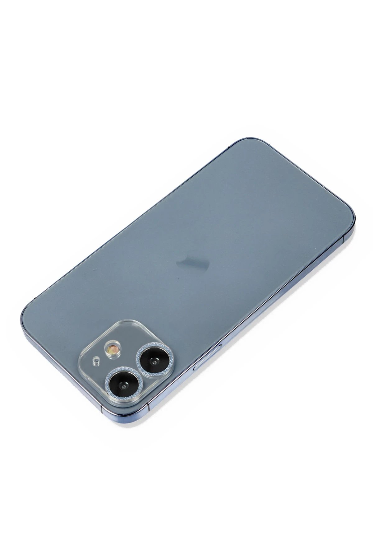 iPhone 12 Mini Shine Kamera Lens Koruma Cam - Sierra Blue-(5796)