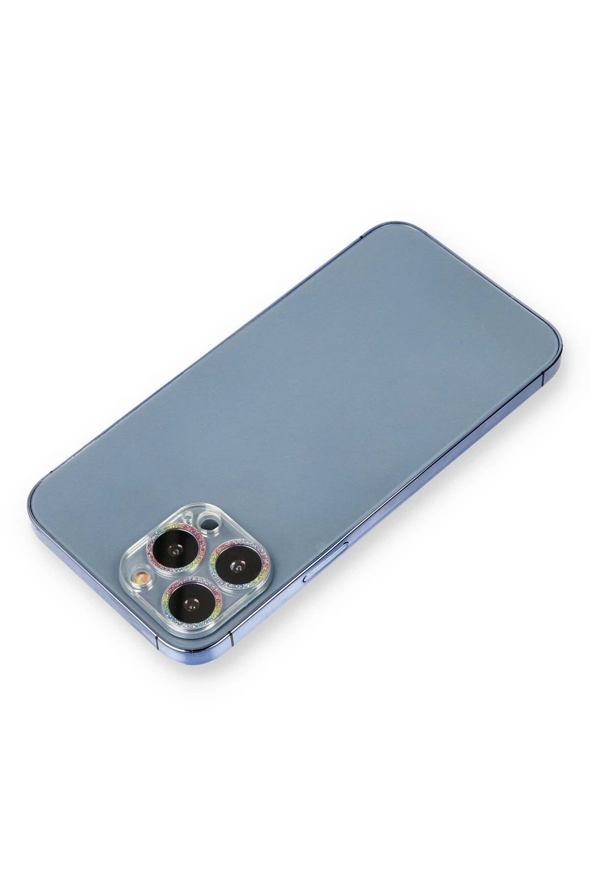 iPhone 12 Pro Max Shine Kamera Lens Koruma Cam - Rainbow-(5796)