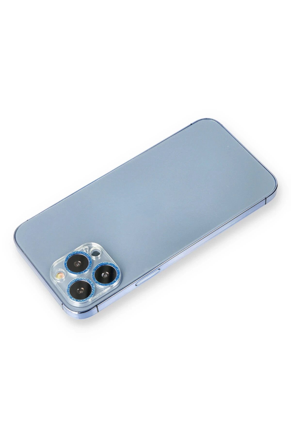 iPhone 13 Pro Max Shine Kamera Lens Koruma Cam - Mavi-(5796)