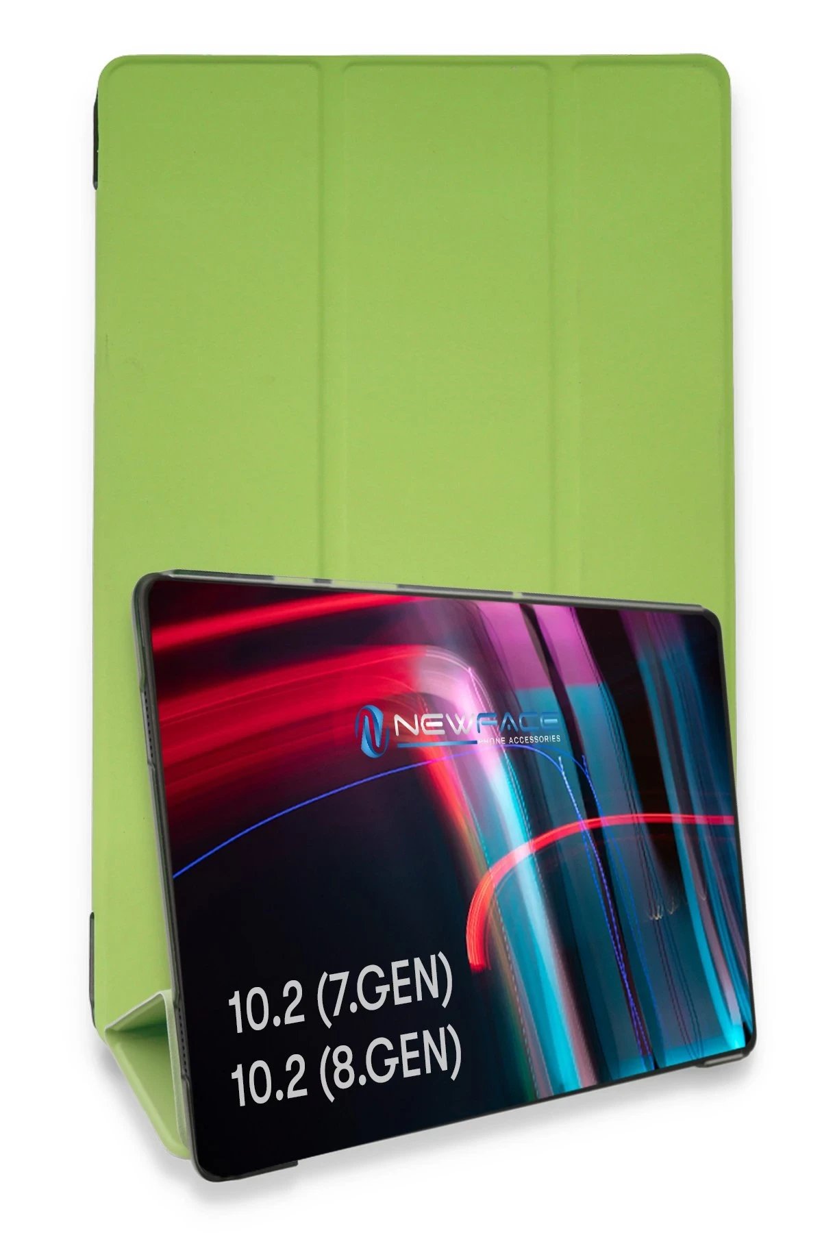 iPad 10.2 (7.nesil) Kılıf Tablet Smart Kılıf - Açık Yeşil-(5796)