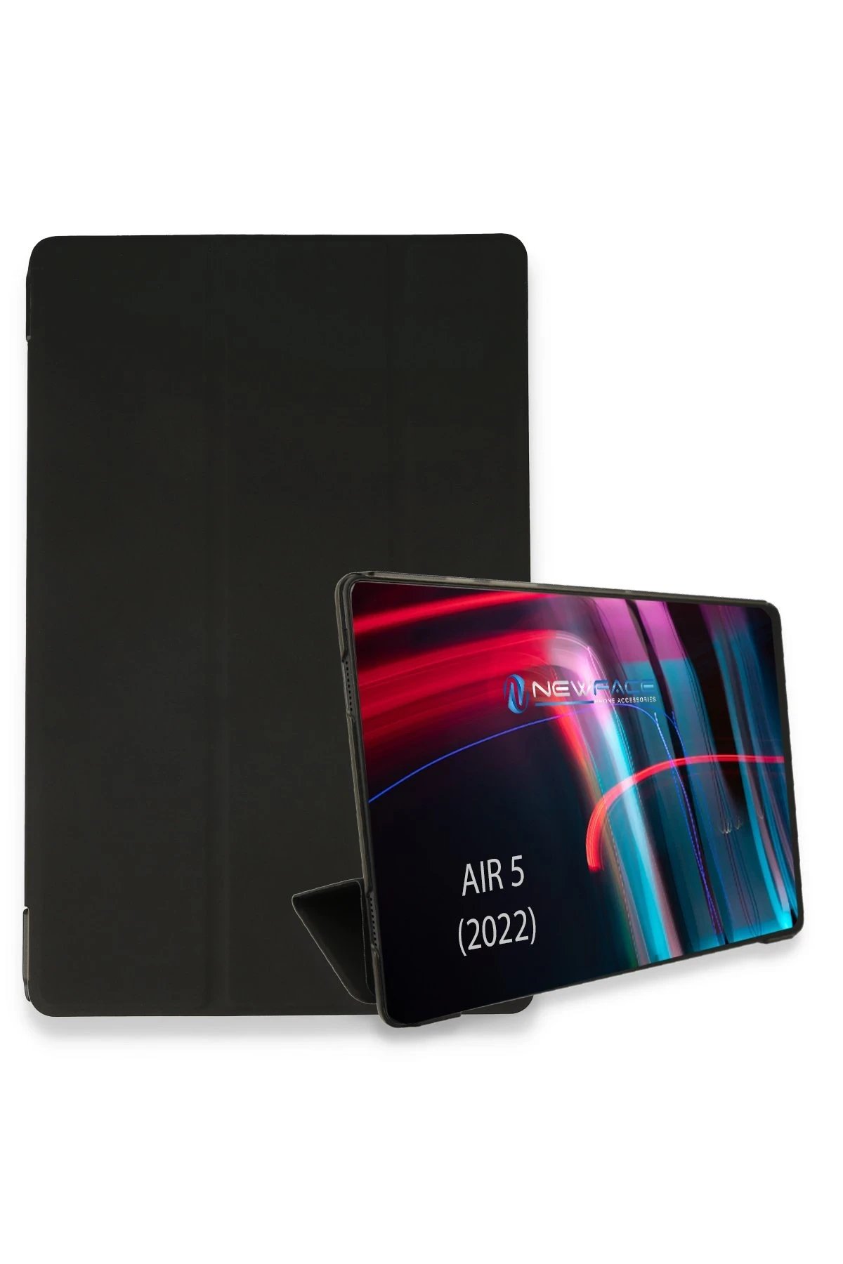 iPad Air 5 (2022) Kılıf Tablet Smart Kılıf - Siyah-(5796)