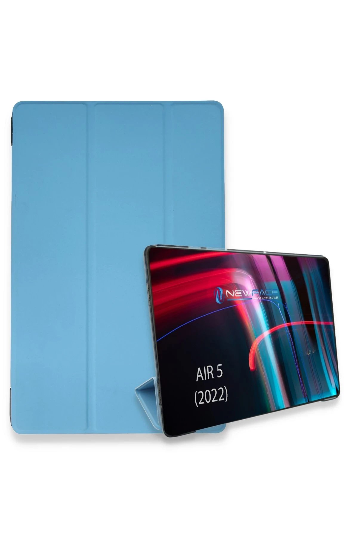 iPad Air 5 (2022) Kılıf Tablet Smart Kılıf - Mavi-(5796)