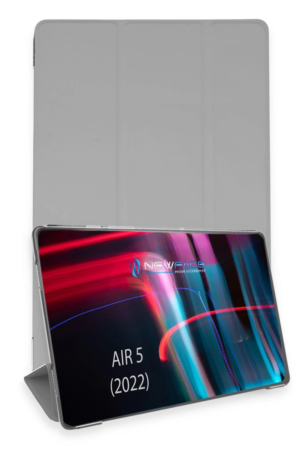 iPad Air 5 (2022) Kılıf Tablet Smart Kılıf - Gri-(5796)