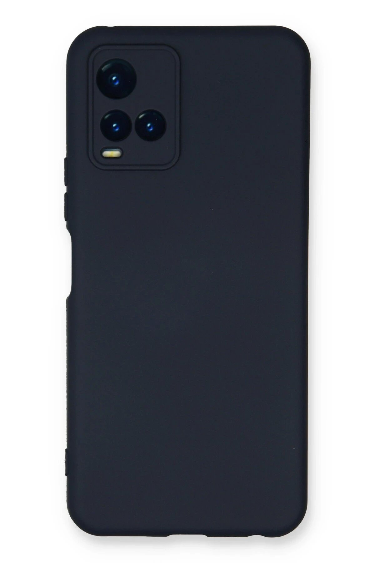 Vivo Y21S Kılıf Nano içi Kadife Silikon - Lacivert-(5796)